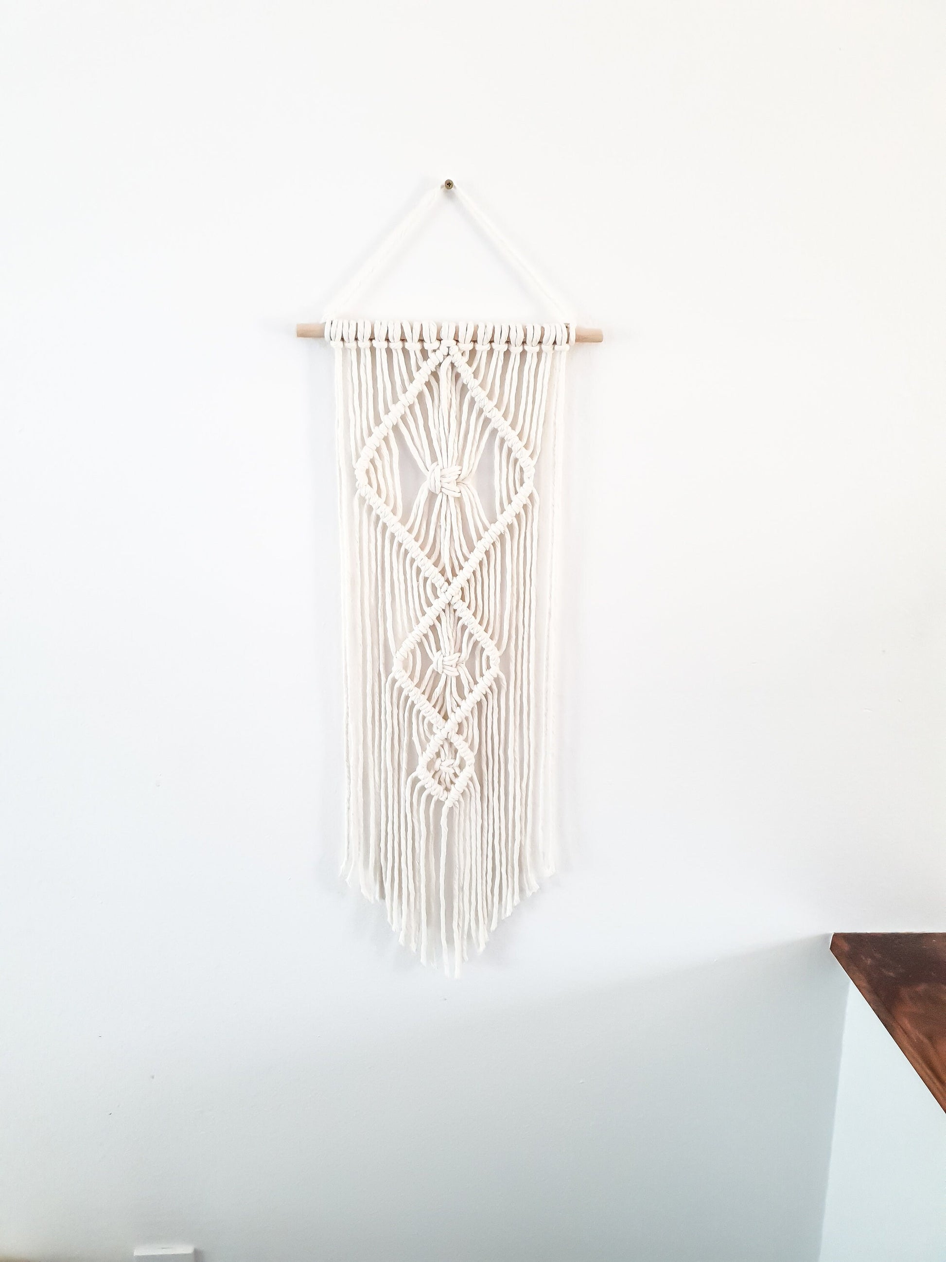 Small Handmade Macrame Wall Hanging Available in Many Colors, Handmade in the United States, Wall Tapestry, Small Macrame, Small Wall Art