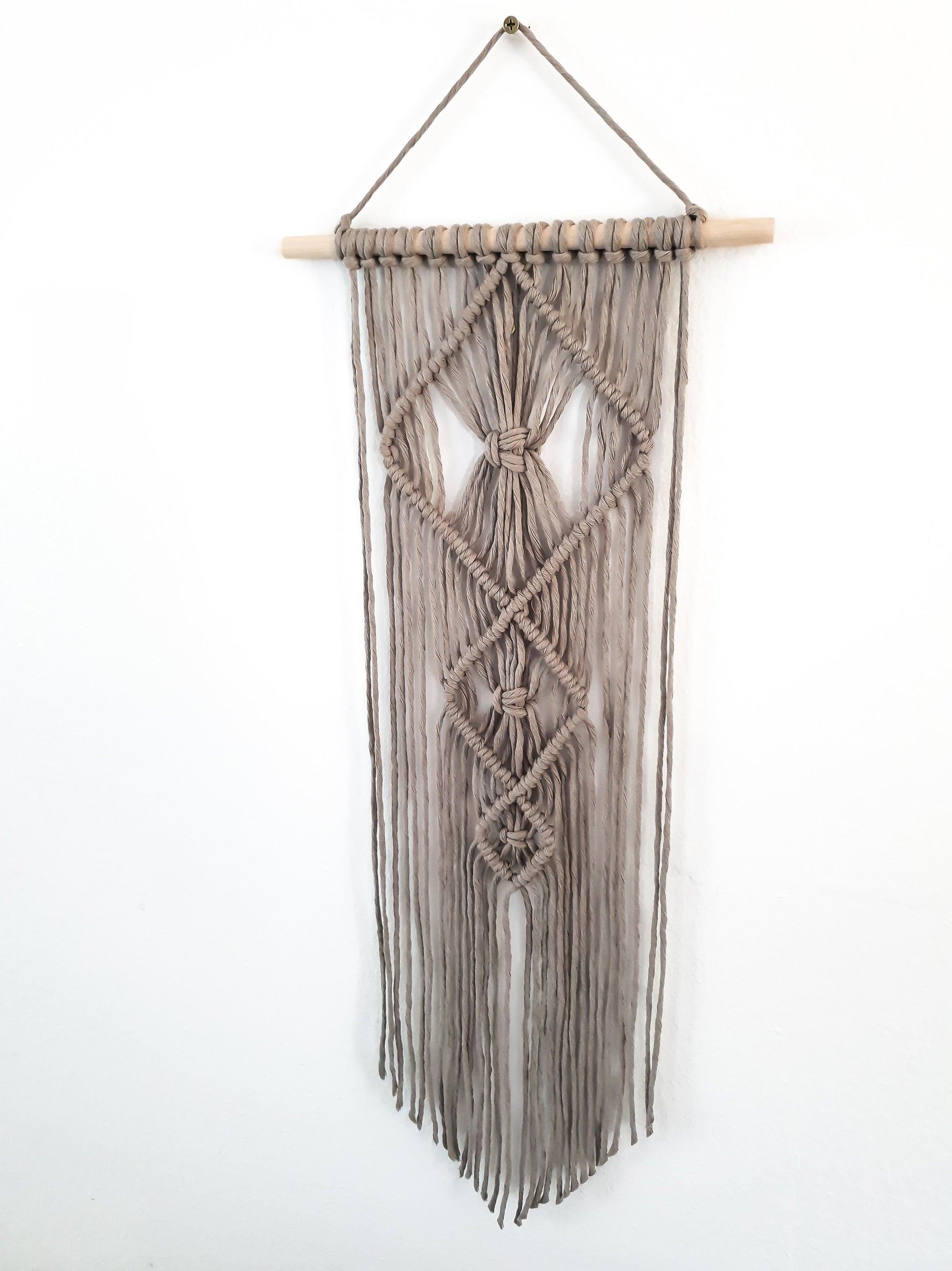 Small Handmade Macrame Wall Hanging Available in Many Colors, Handmade in the United States, Wall Tapestry, Small Macrame, Small Wall Art