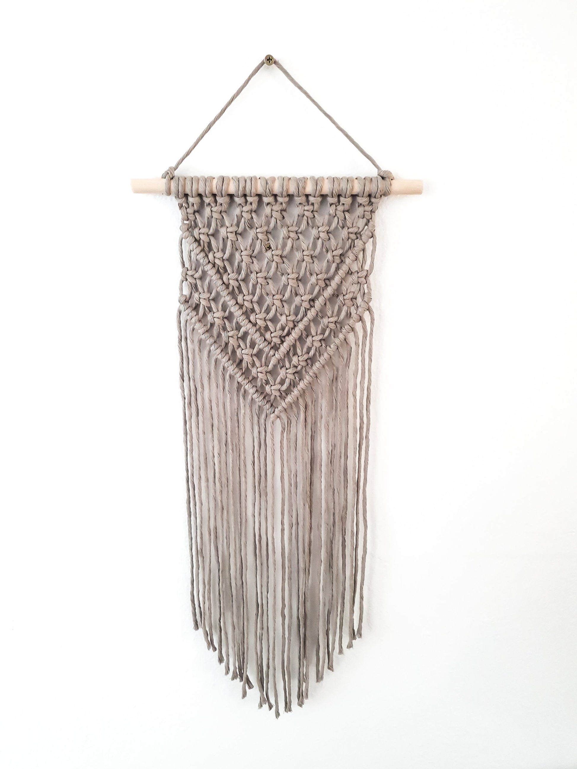 Small Handmade Macrame Wall Hanging Available in Many Colors, Handmade in the United States, Wall Tapestry, Small Macrame, Small Wall Art