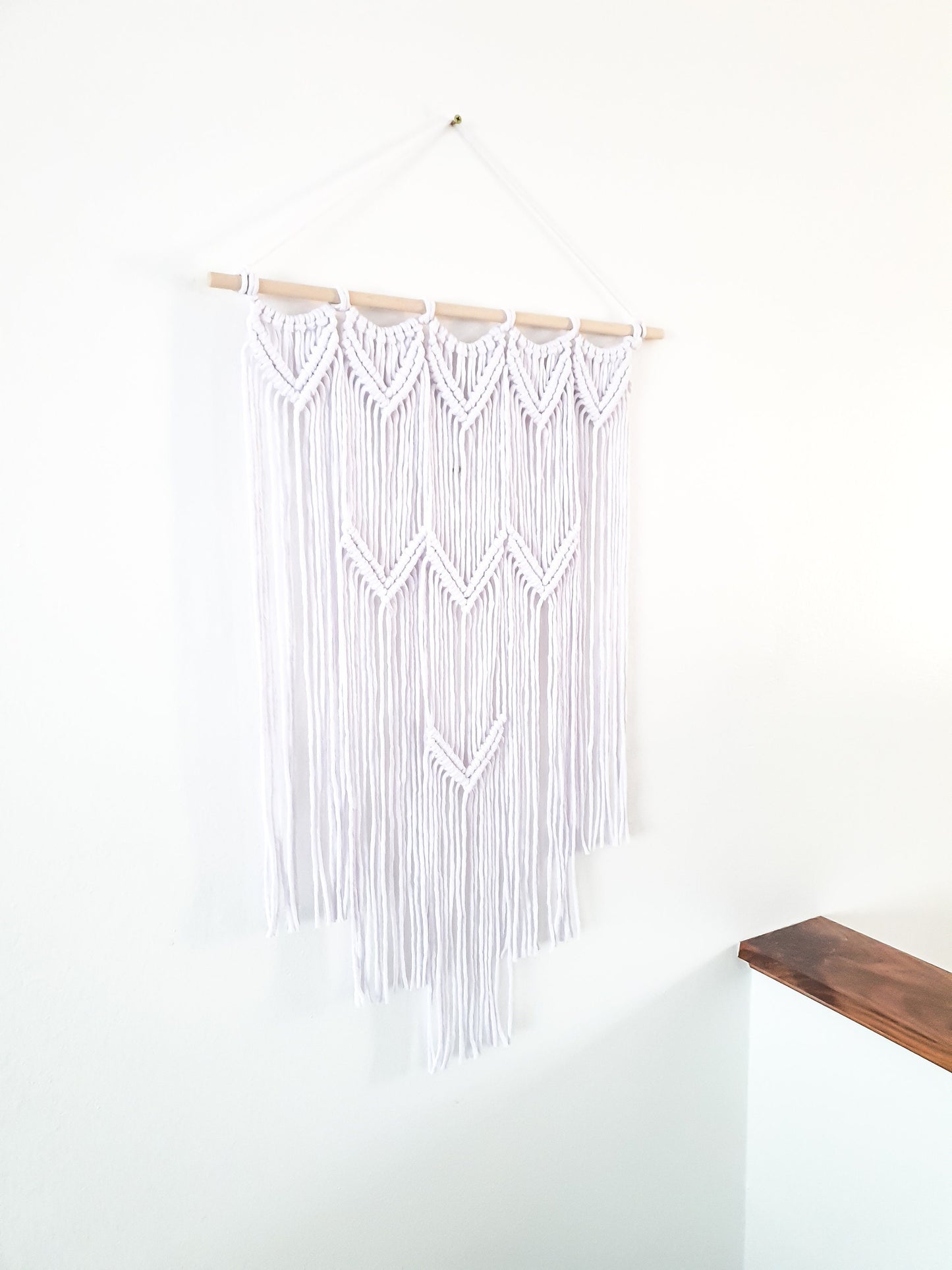White Handmade Macrame Wall Hanging