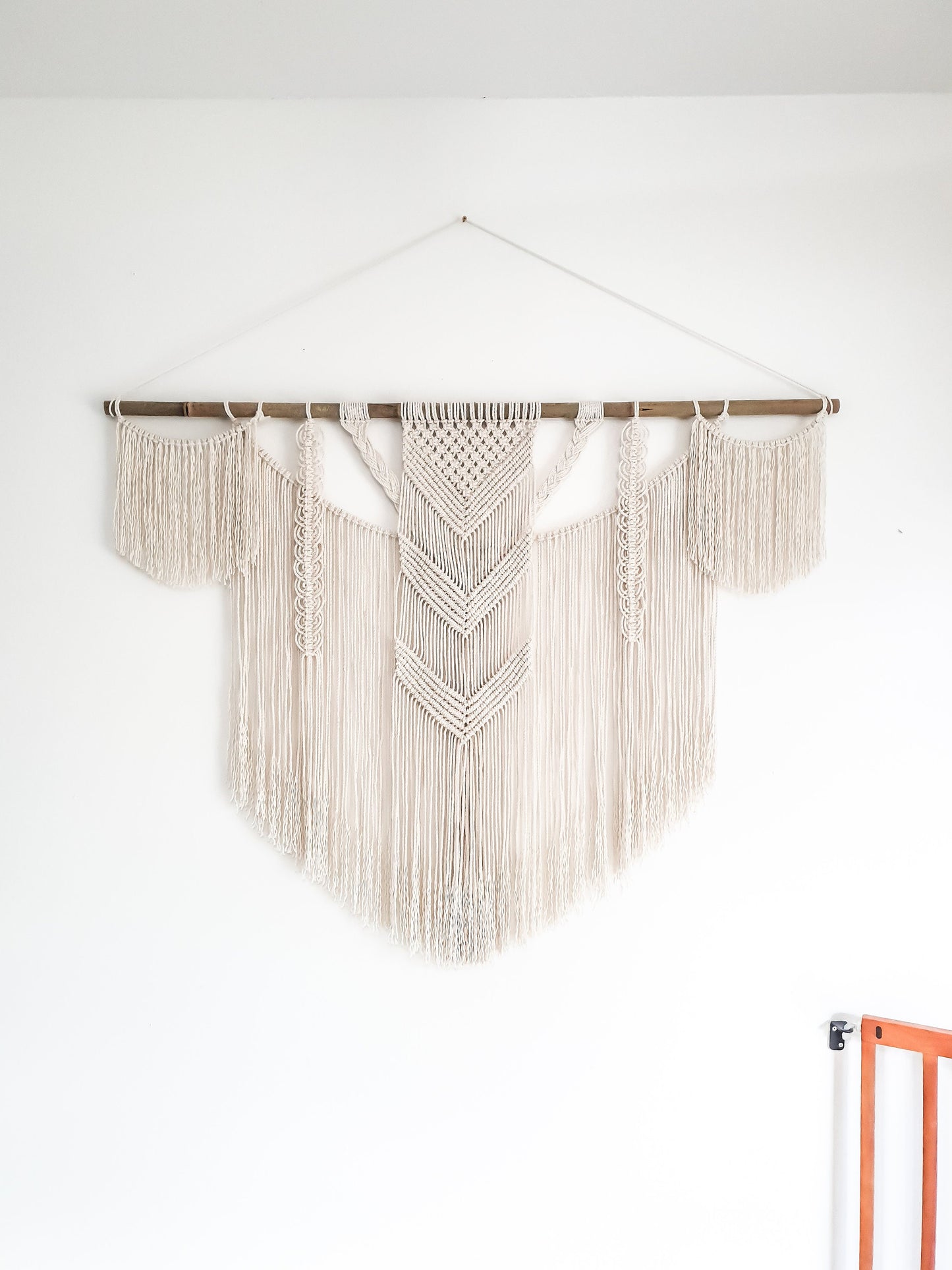 Large Handmade Macrame Wall Hanging Boho Decor for Home Decoration, bedroom, baby room, nursery, housewarming, home gift & Bohemian Decor