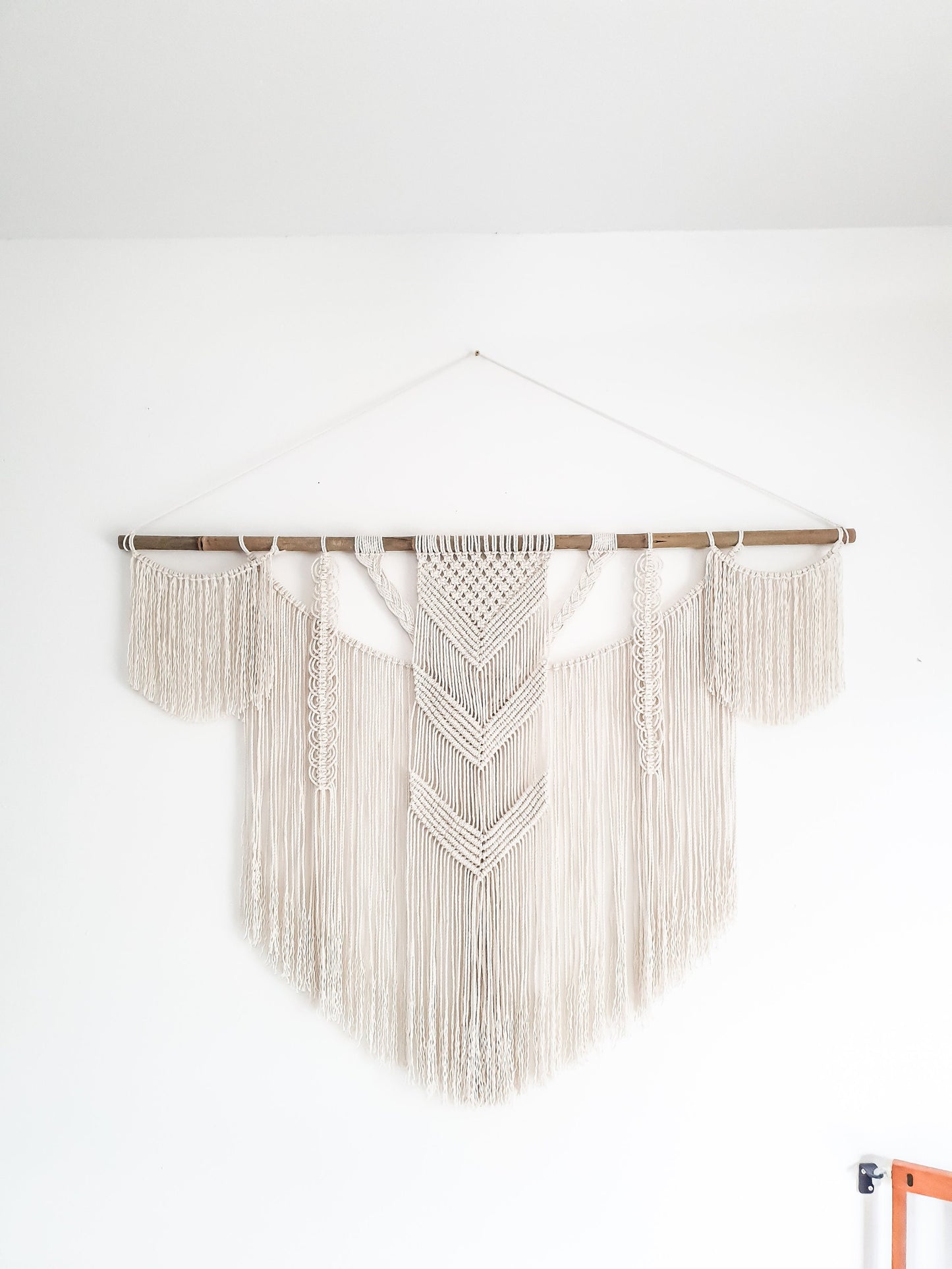 Large Handmade Macrame Wall Hanging Boho Decor for Home Decoration, bedroom, baby room, nursery, housewarming, home gift & Bohemian Decor