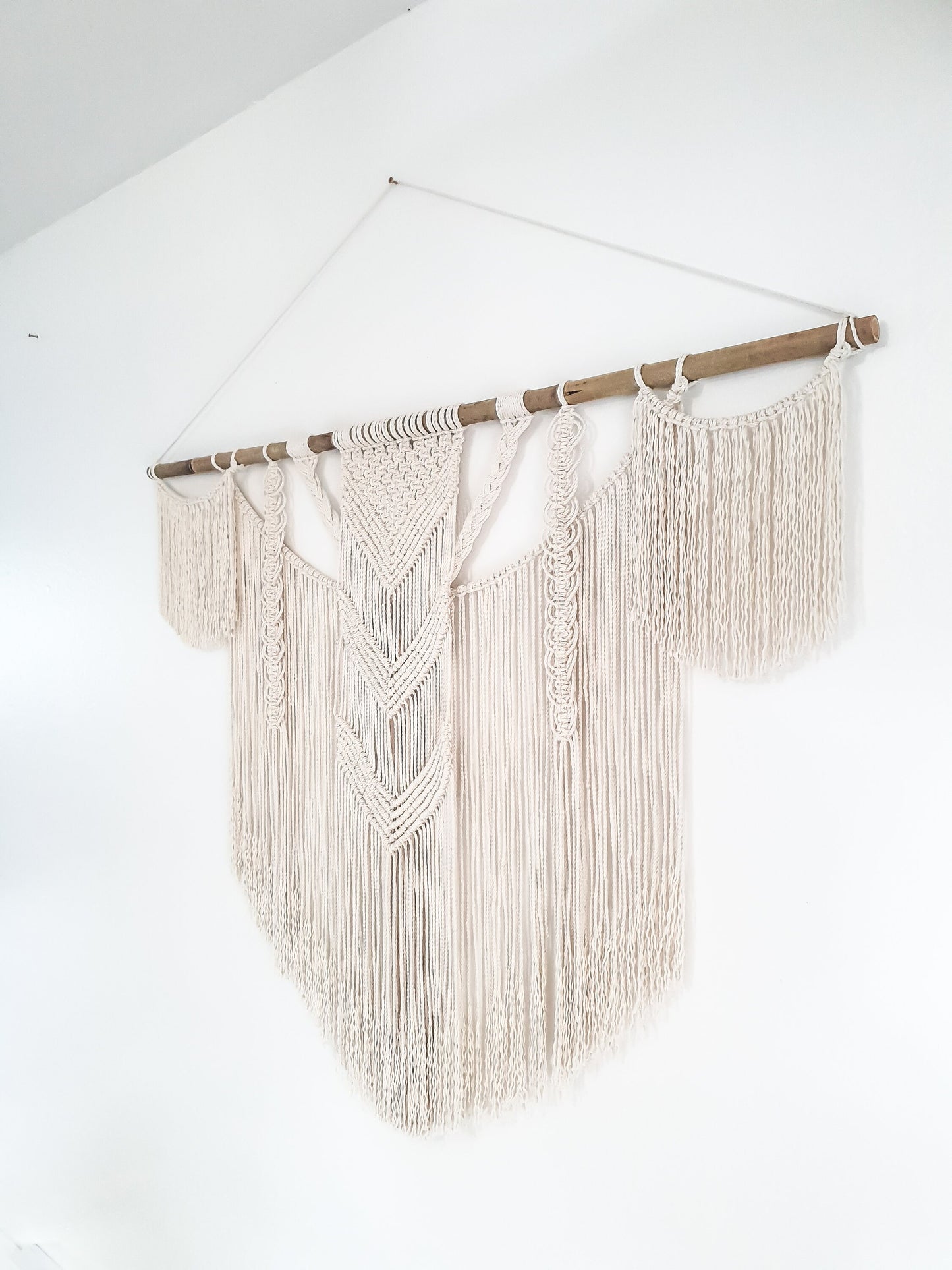 Large Handmade Macrame Wall Hanging Boho Decor for Home Decoration, bedroom, baby room, nursery, housewarming, home gift & Bohemian Decor