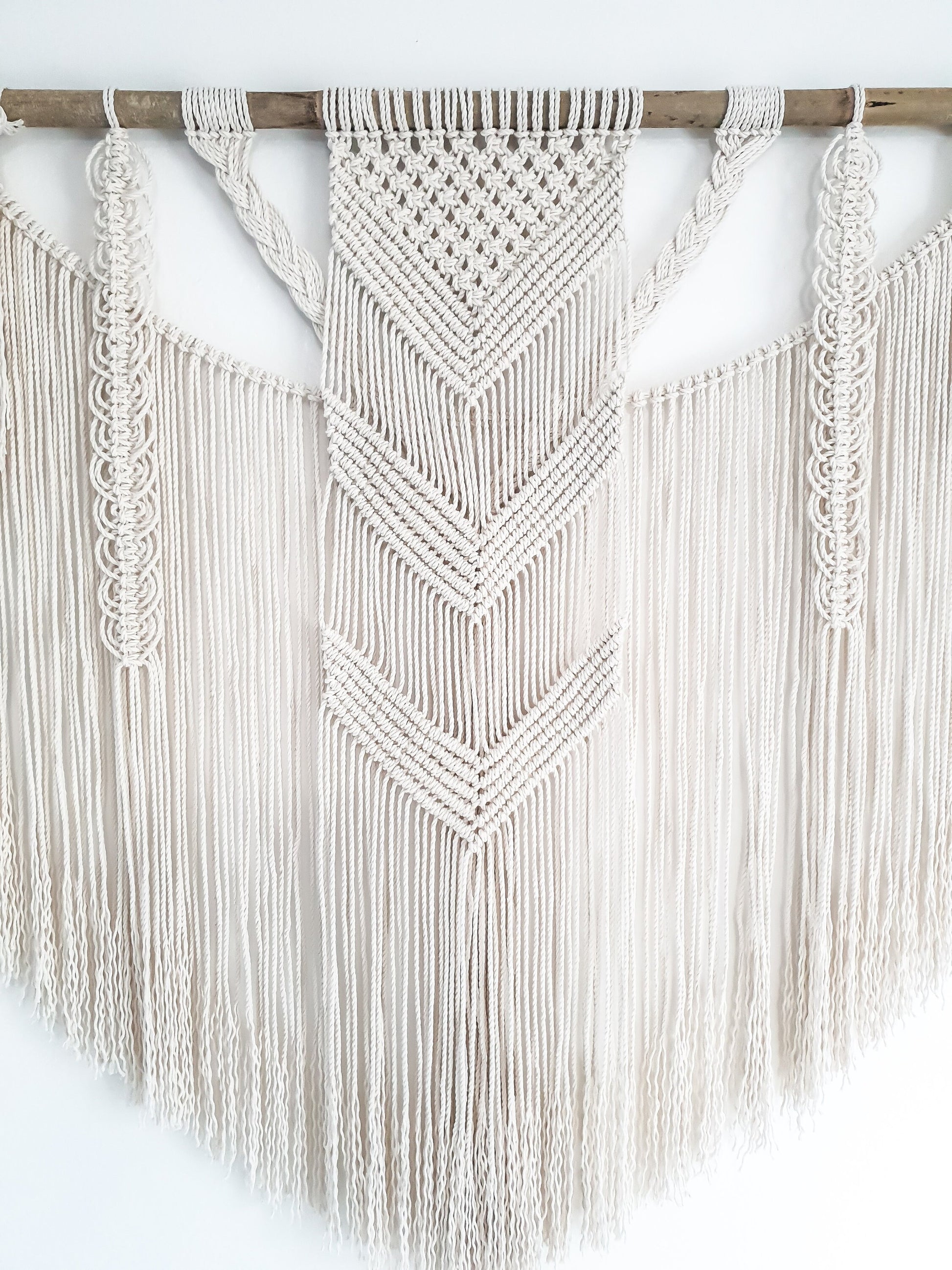 Large Handmade Macrame Wall Hanging Boho Decor for Home Decoration, bedroom, baby room, nursery, housewarming, home gift & Bohemian Decor
