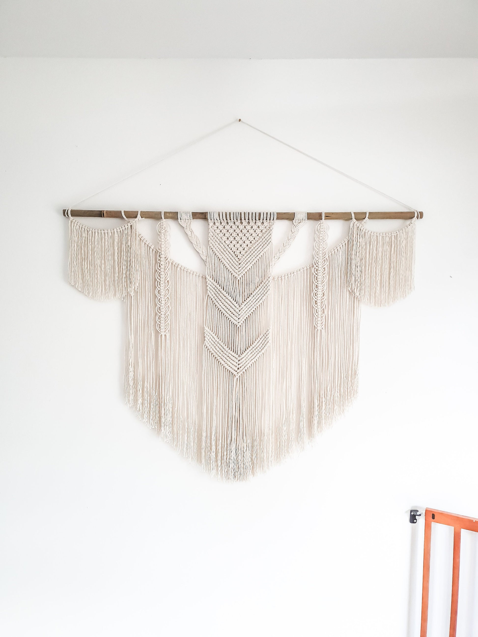 Large Handmade Macrame Wall Hanging Boho Decor for Home Decoration, bedroom, baby room, nursery, housewarming, home gift & Bohemian Decor