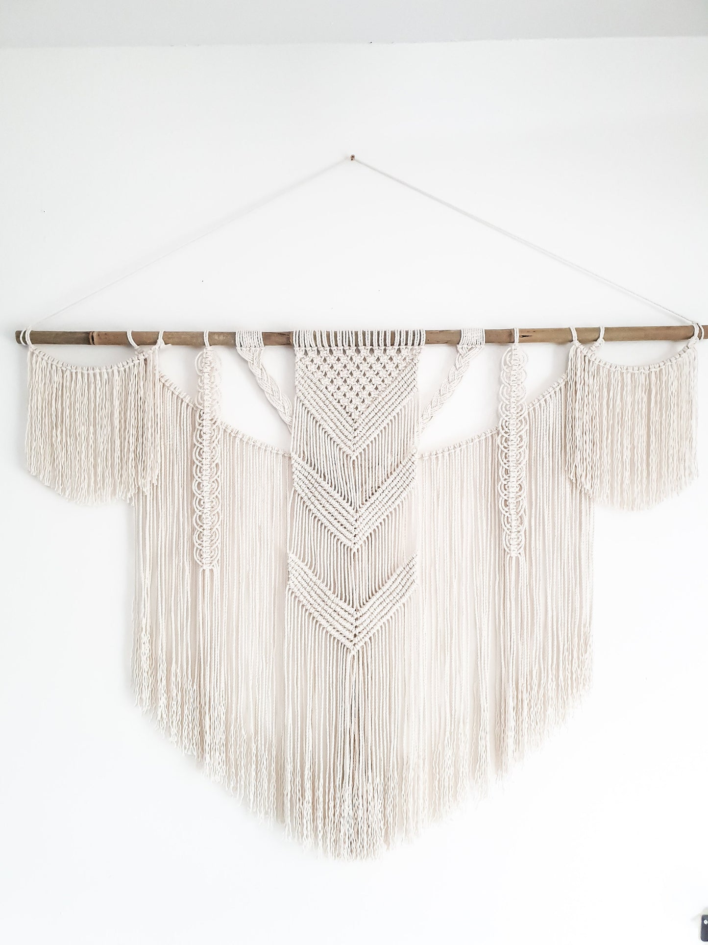 Large Handmade Macrame Wall Hanging Boho Decor for Home Decoration, bedroom, baby room, nursery, housewarming, home gift & Bohemian Decor