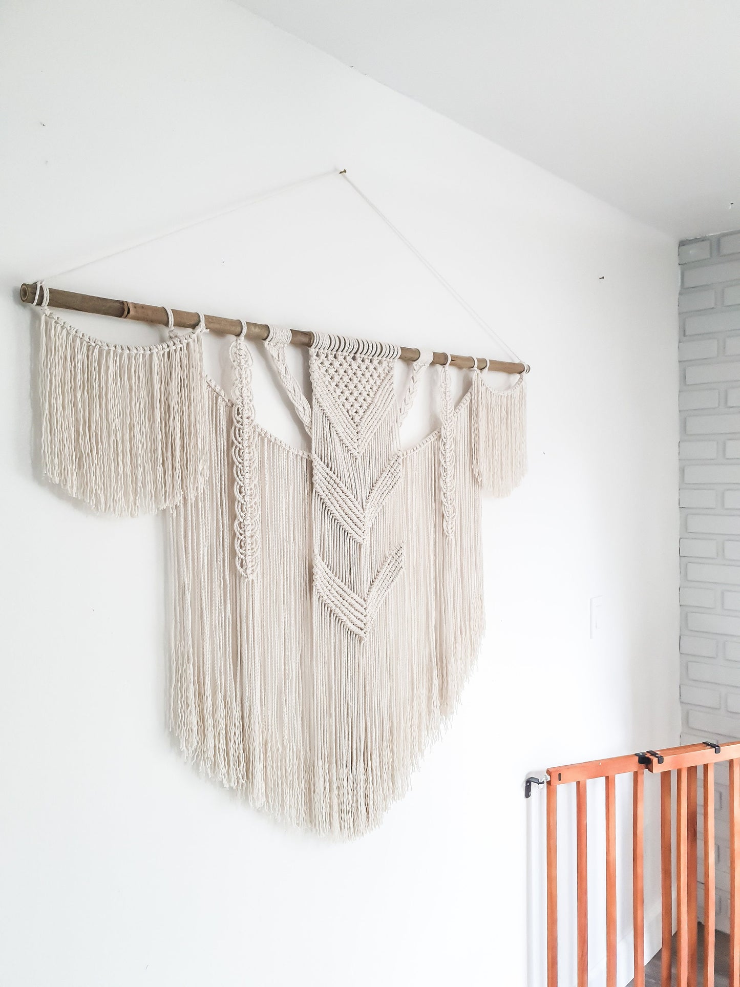 Large Handmade Macrame Wall Hanging Boho Decor for Home Decoration, bedroom, baby room, nursery, housewarming, home gift & Bohemian Decor