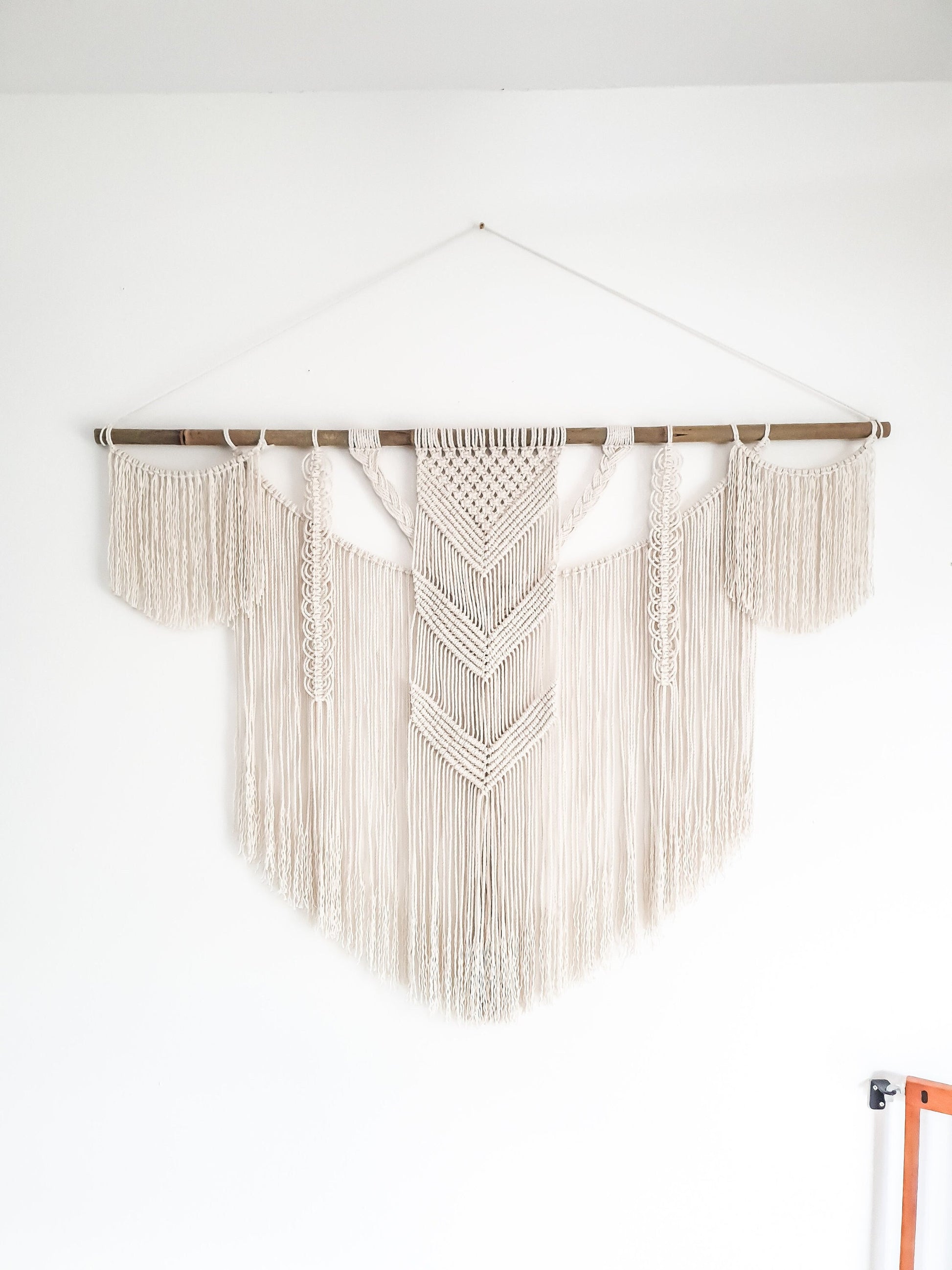 Large Handmade Macrame Wall Hanging Boho Decor for Home Decoration, bedroom, baby room, nursery, housewarming, home gift & Bohemian Decor