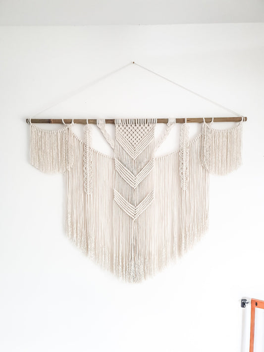 Large Handmade Macrame Wall Hanging Boho Decor for Home Decoration, bedroom, baby room, nursery, housewarming, home gift & Bohemian Decor