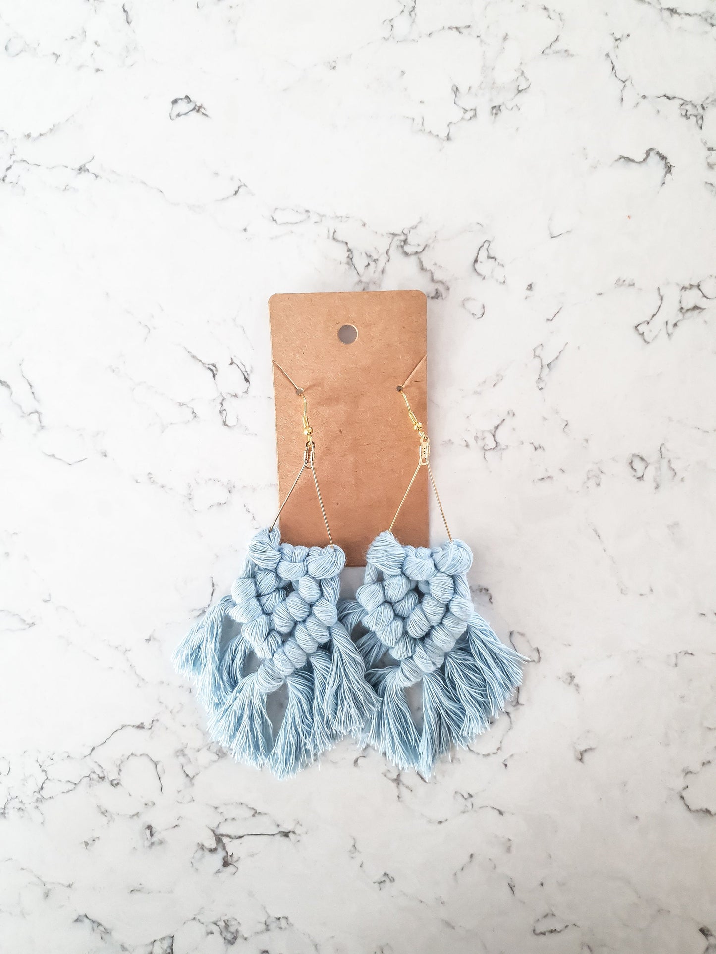 Triangle Macrame Earrings, Macrame Earrings, Boho Earrings, Bridesmaid Gift