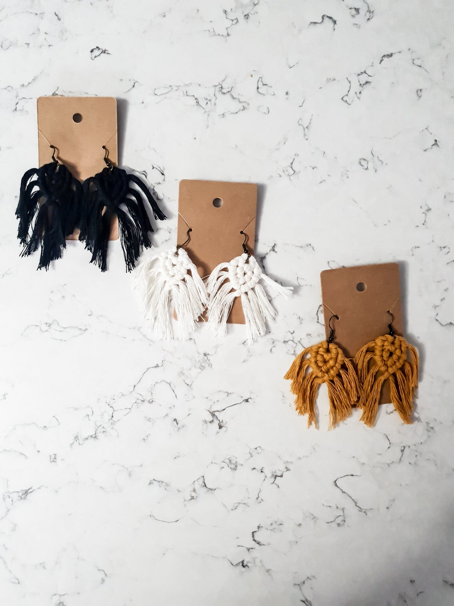 Macrame Earrings, Boho Earrings, Multiple Colors Available, Bridesmaid Gift, Christmas gift
