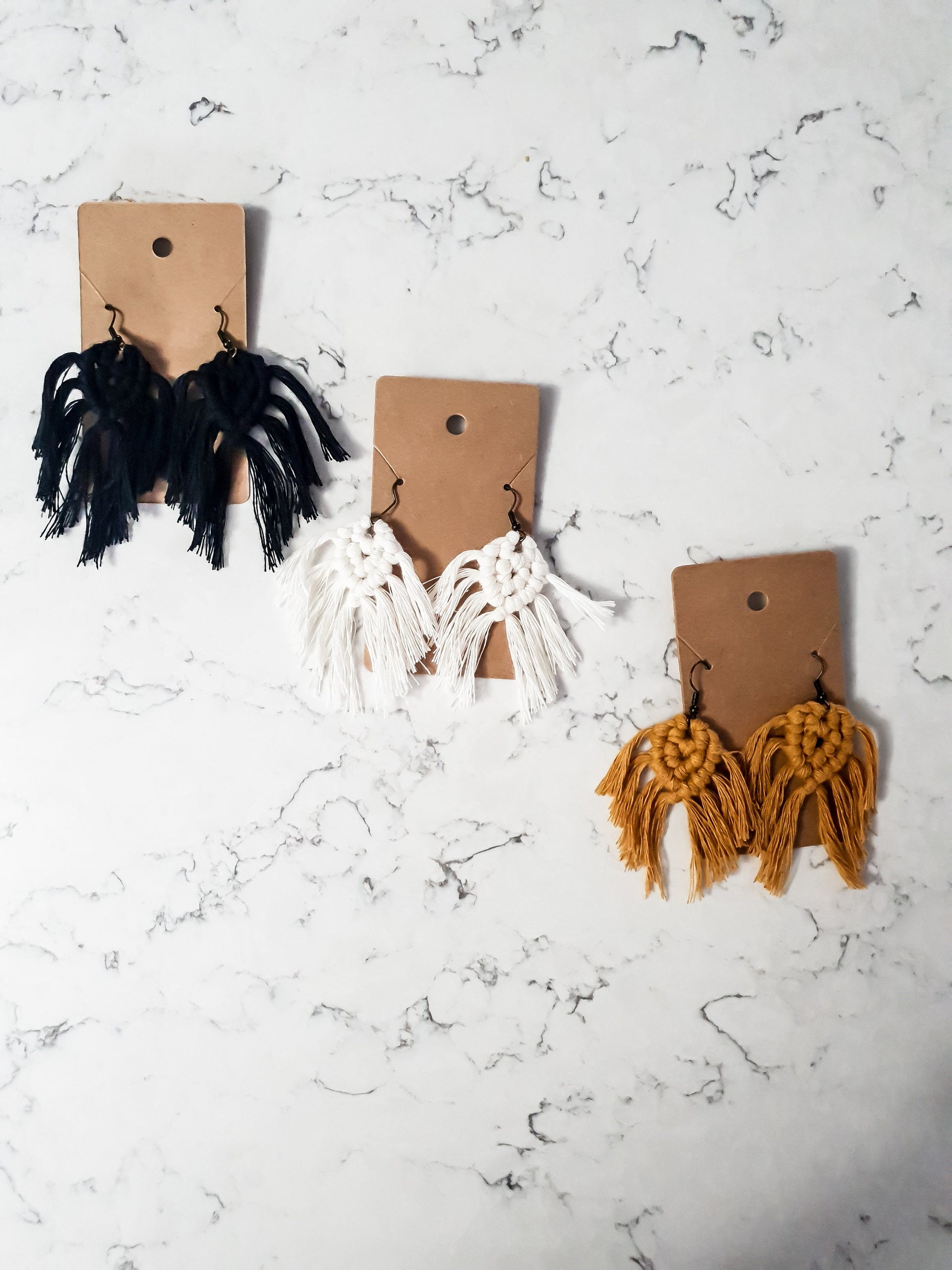 Macrame Earrings, Boho Earrings, Multiple Colors Available, Bridesmaid Gift, Christmas gift