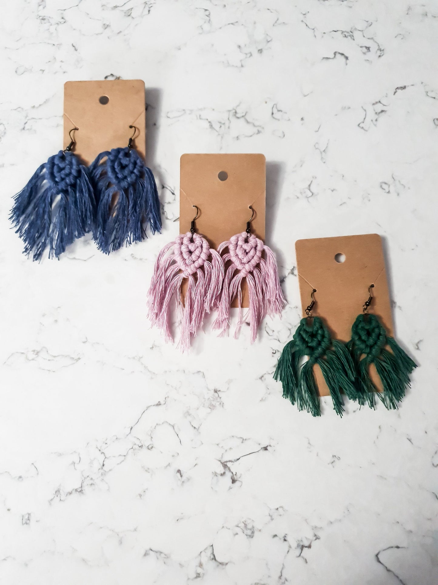Macrame Earrings, Boho Earrings, Multiple Colors Available, Bridesmaid Gift, Christmas gift