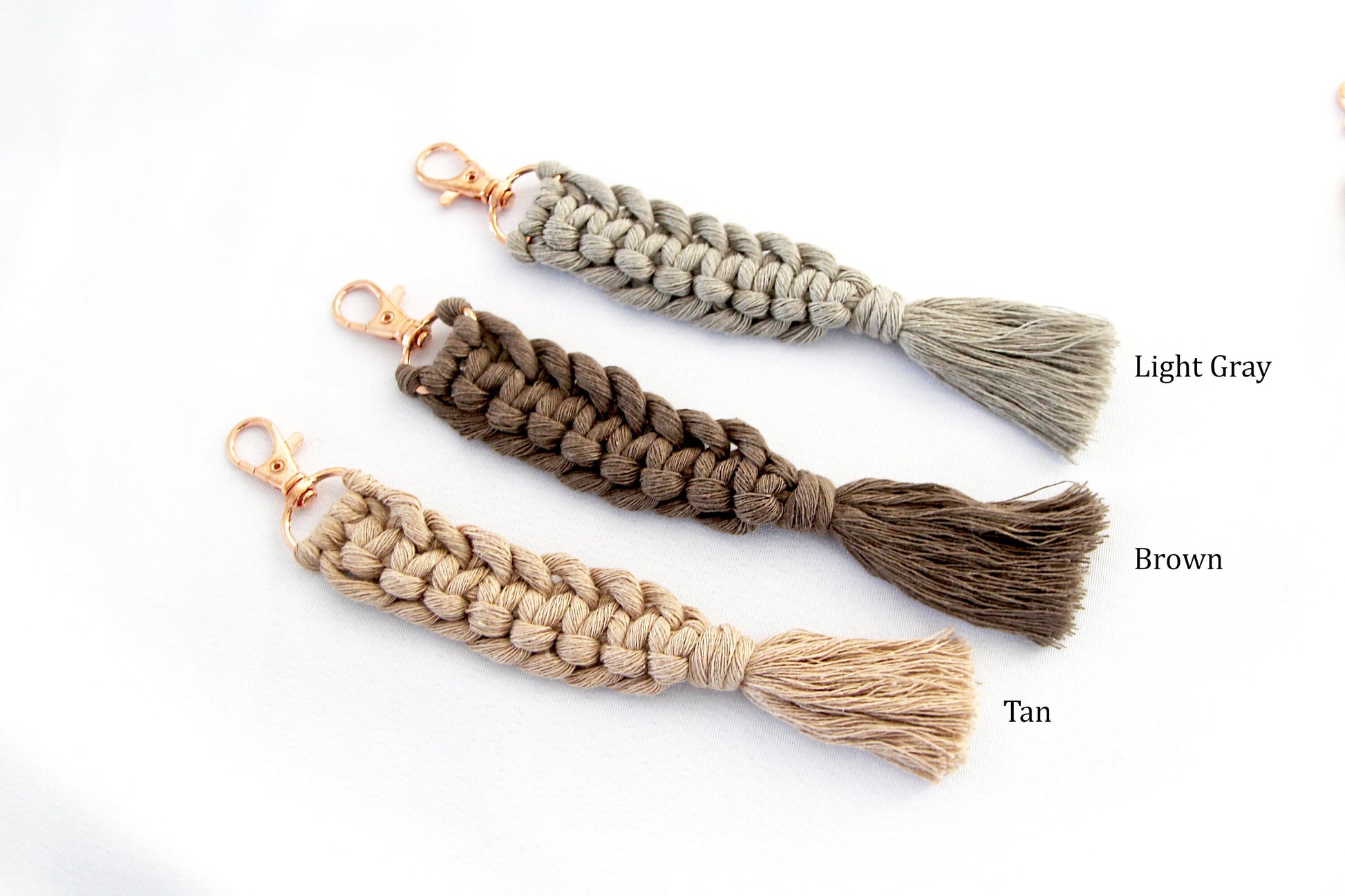 Small Macrame Keychain // Small Boho Keychain // Macrame Keychain // Keychain