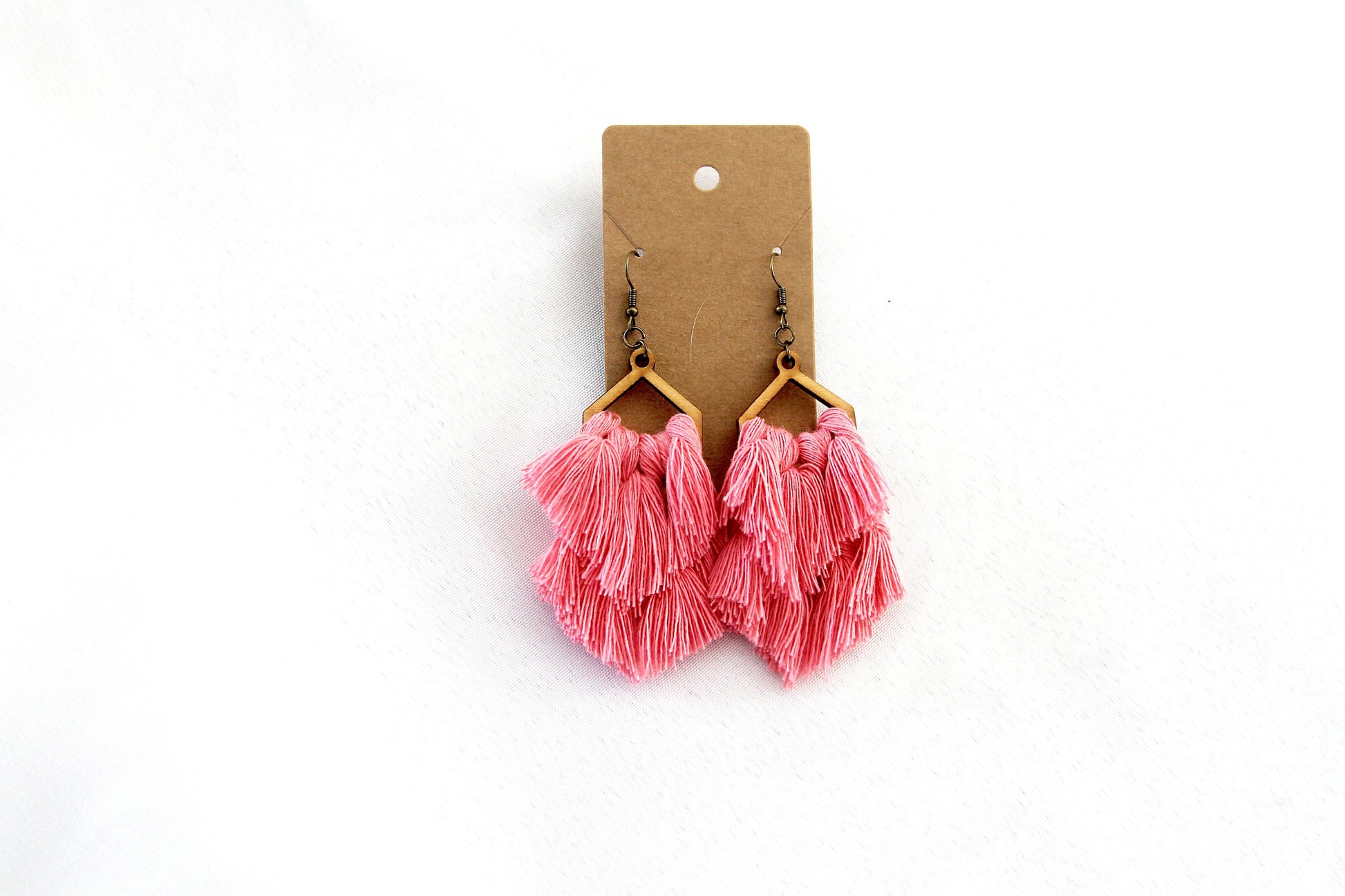 Triangle Macrame Earrings, Macrame Earrings, Boho Earrings, Bridesmaid Gift, Multiple Color Options