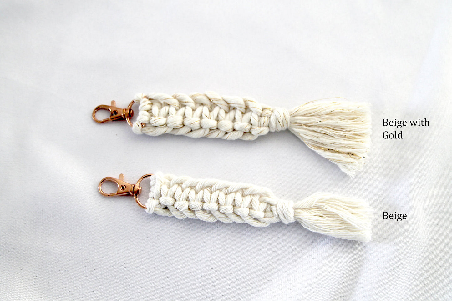 Small Macrame Keychain // Small Boho Keychain // Macrame Keychain // Keychain