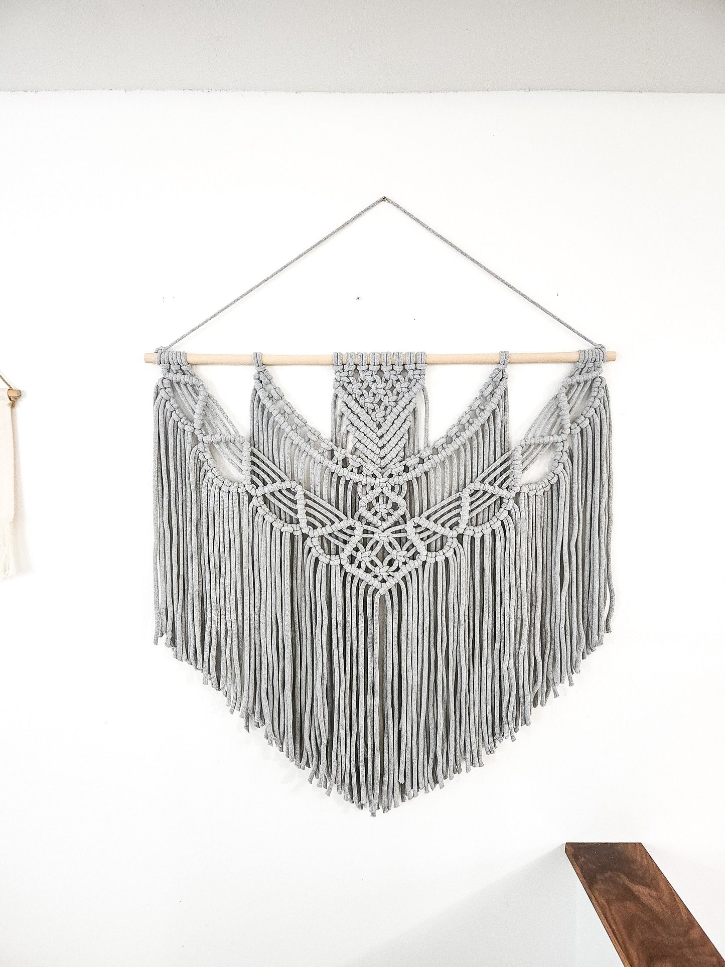 Extra Large Handmade Macrame Wall Hanging // Handmade in United States // 3 Feet Wide and 3 Feet Long