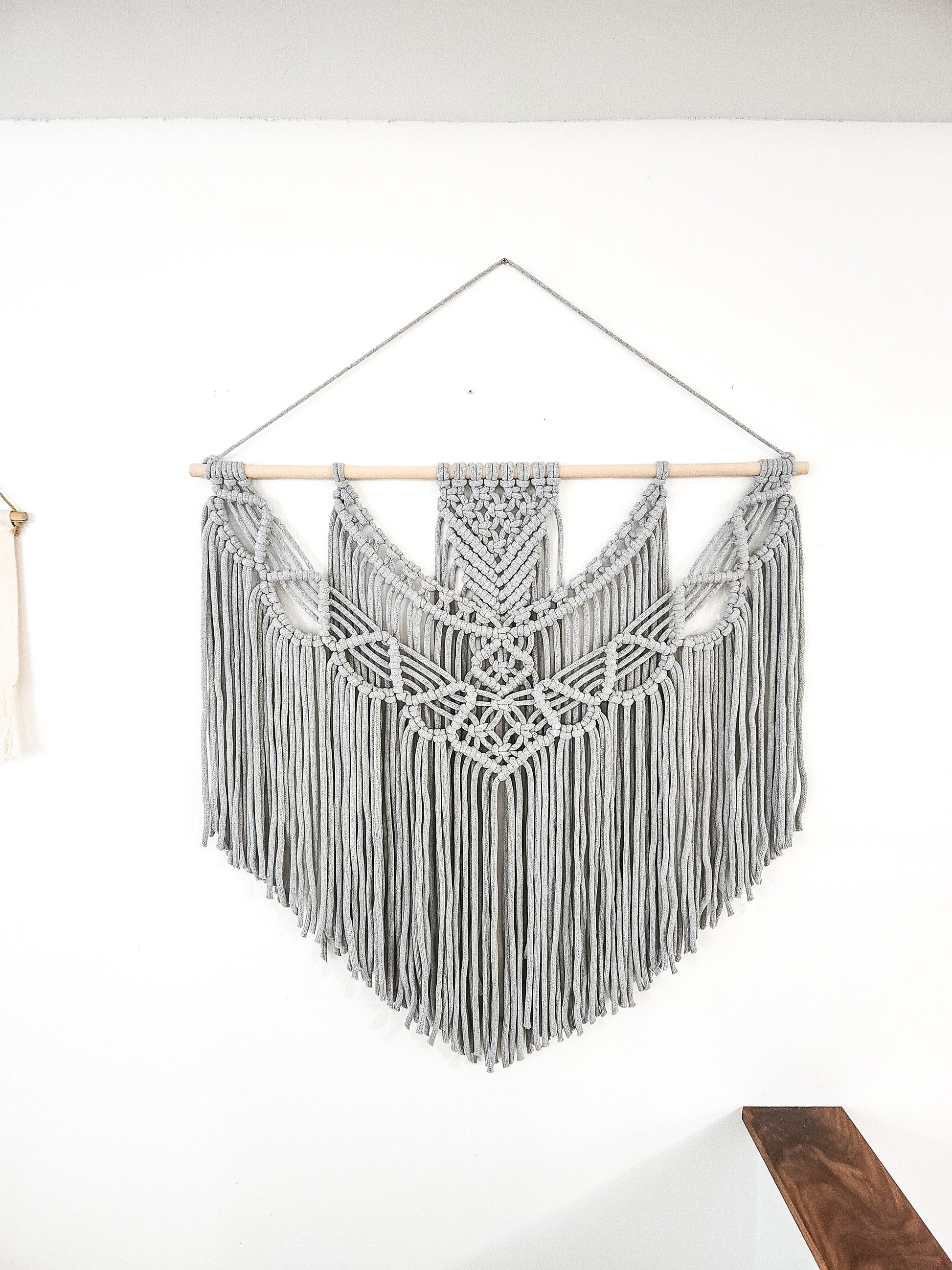 Extra Large Handmade Macrame Wall Hanging // Handmade in United States // 3 Feet Wide and 3 Feet Long