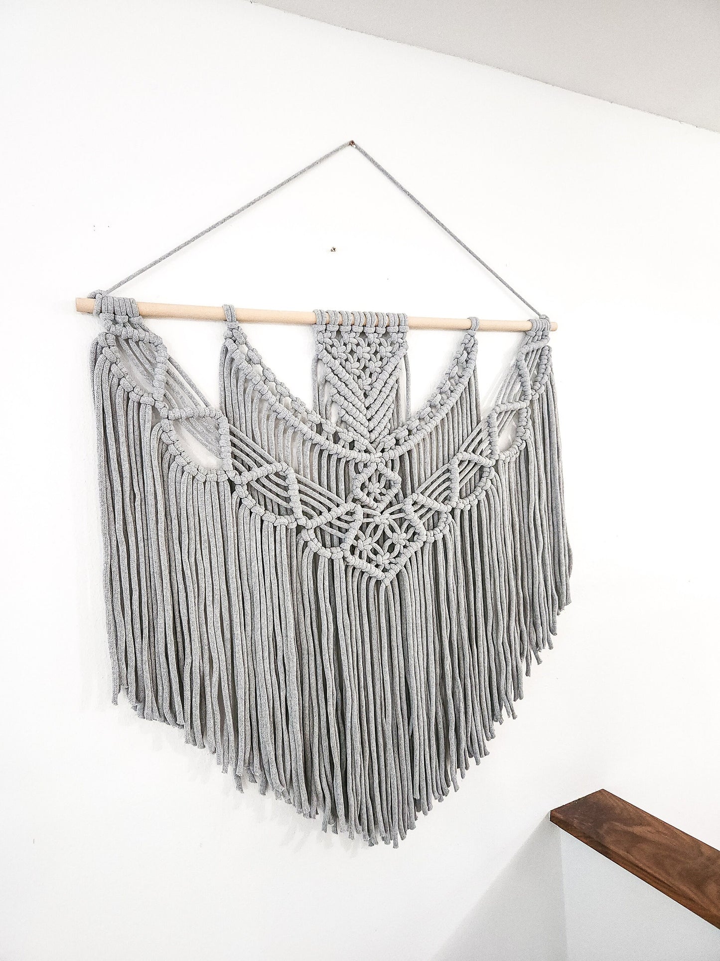 Extra Large Handmade Macrame Wall Hanging // Handmade in United States // 3 Feet Wide and 3 Feet Long