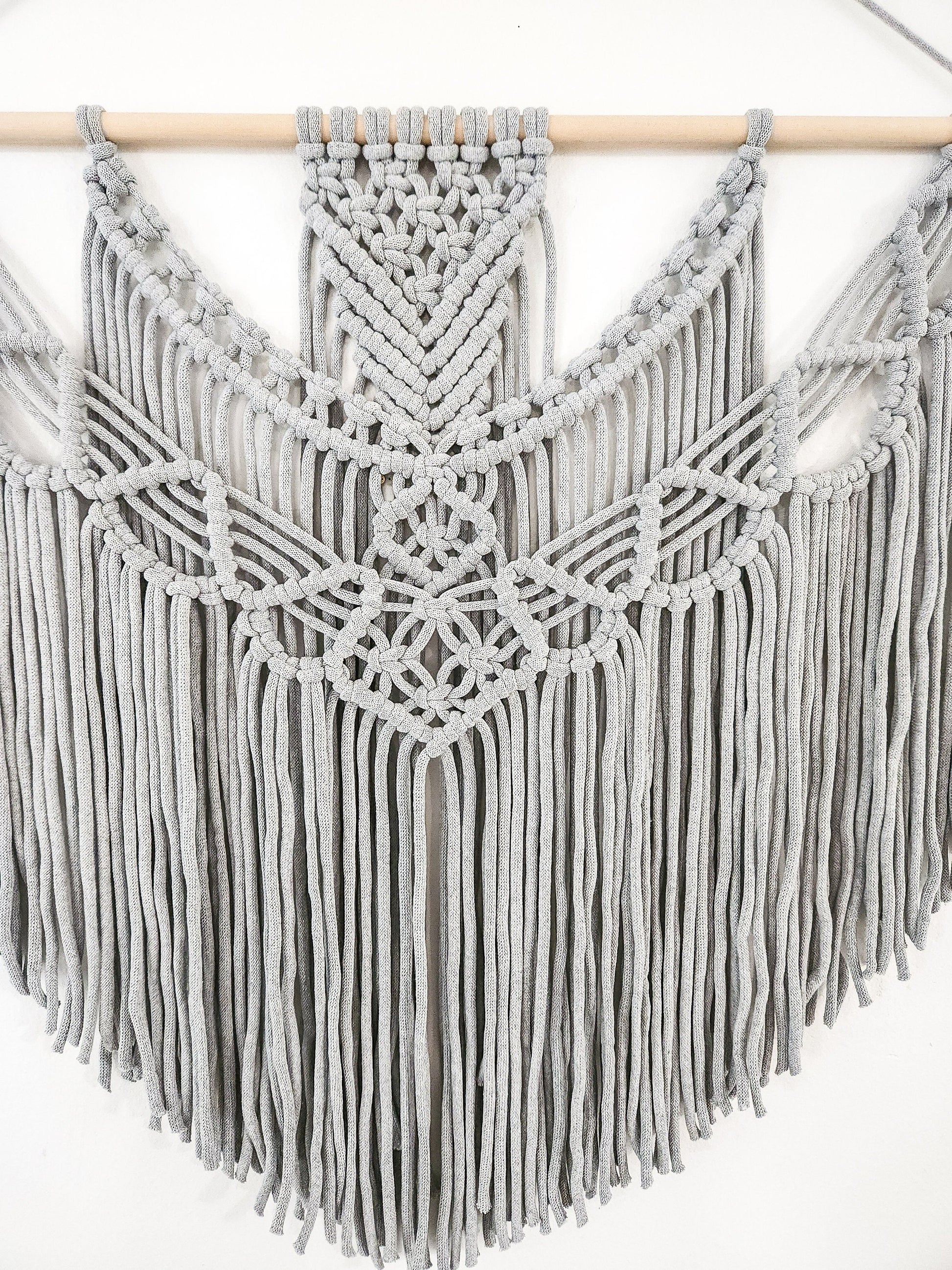 Extra Large Handmade Macrame Wall Hanging // Handmade in United States // 3 Feet Wide and 3 Feet Long