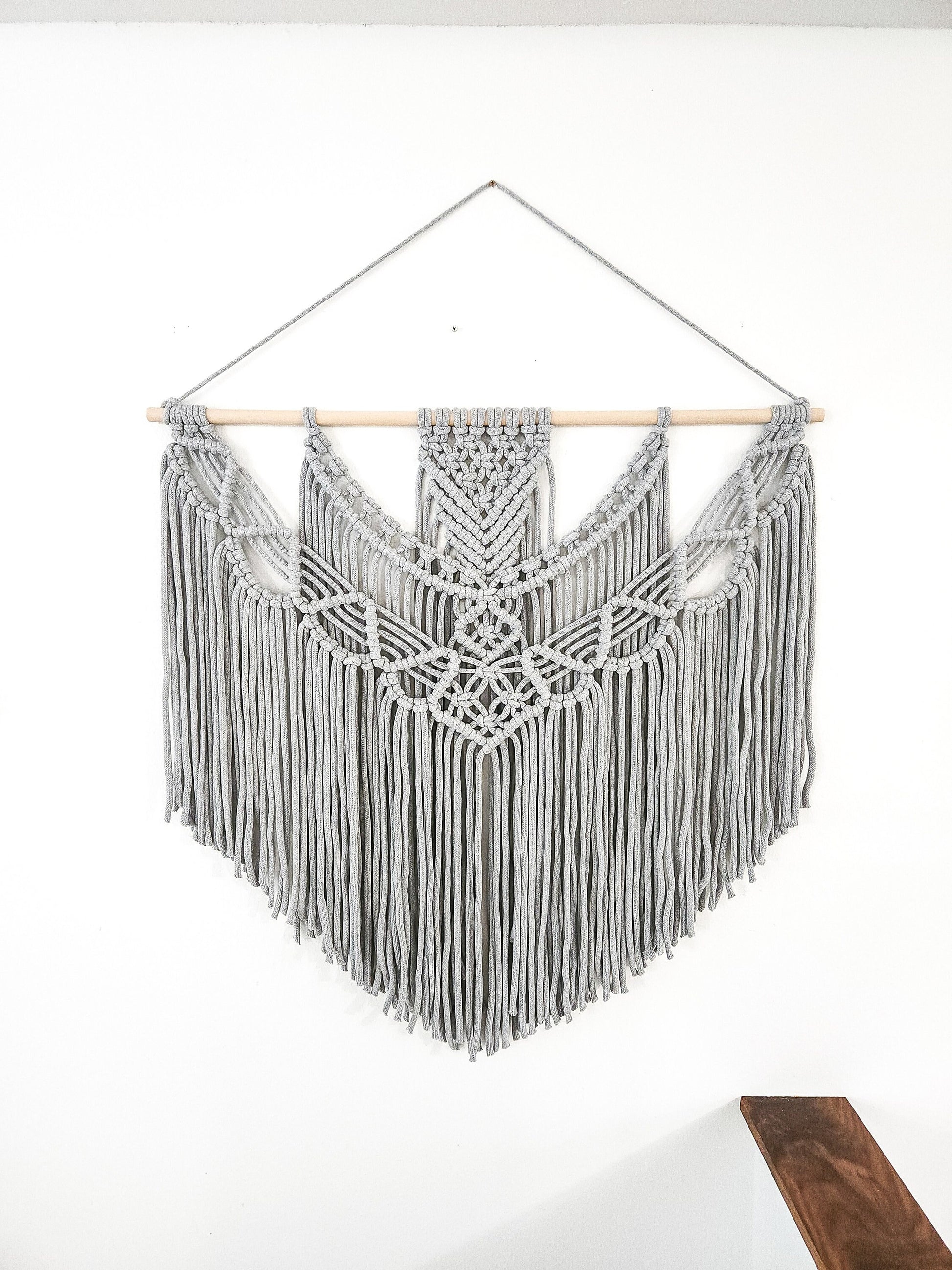Extra Large Handmade Macrame Wall Hanging // Handmade in United States // 3 Feet Wide and 3 Feet Long