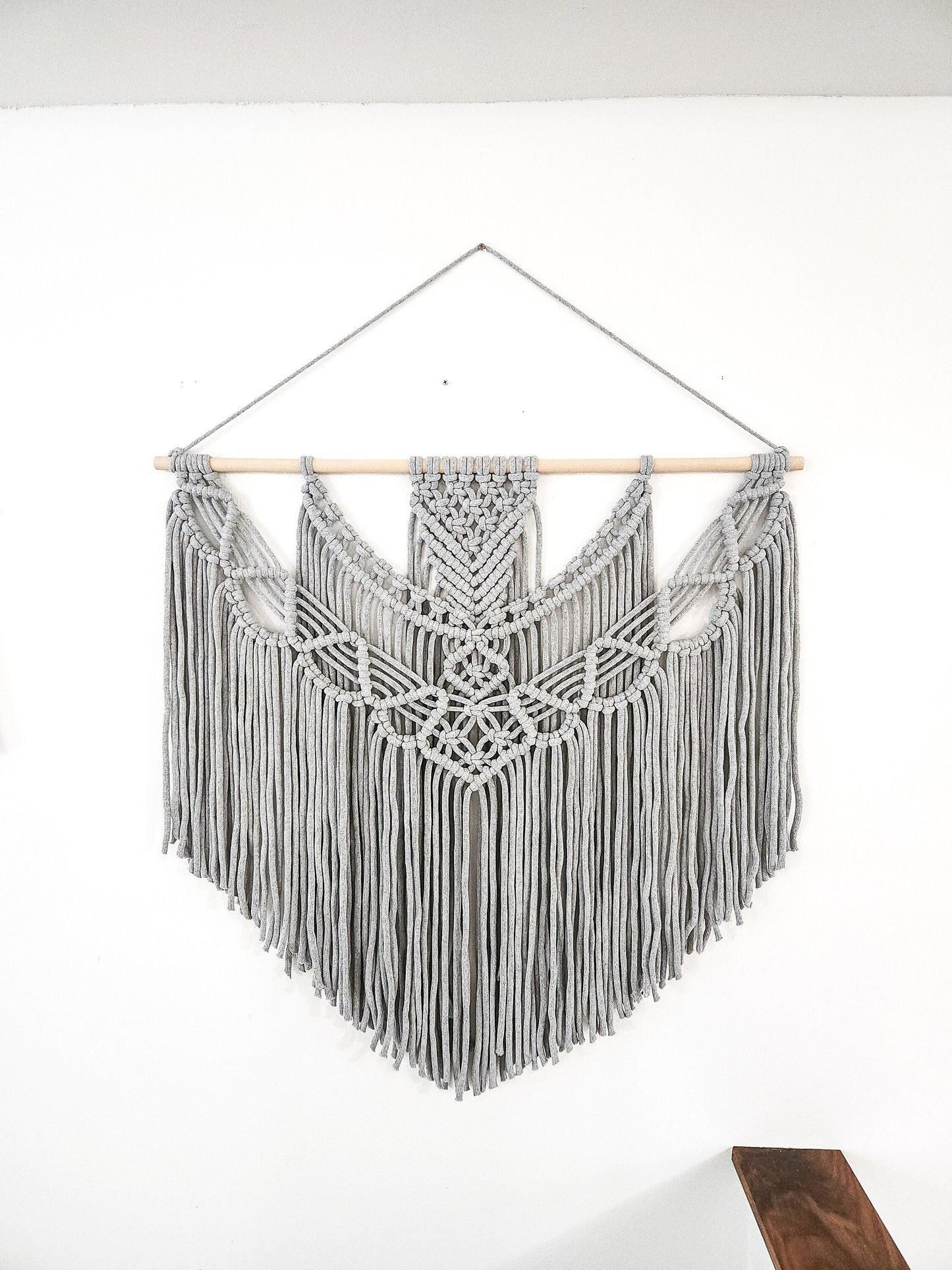 Extra Large Handmade Macrame Wall Hanging // Handmade in United States // 3 Feet Wide and 3 Feet Long