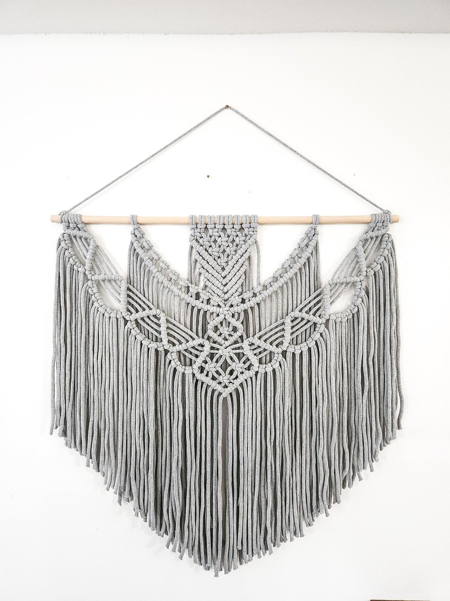 Extra Large Handmade Macrame Wall Hanging // Handmade in United States // 3 Feet Wide and 3 Feet Long
