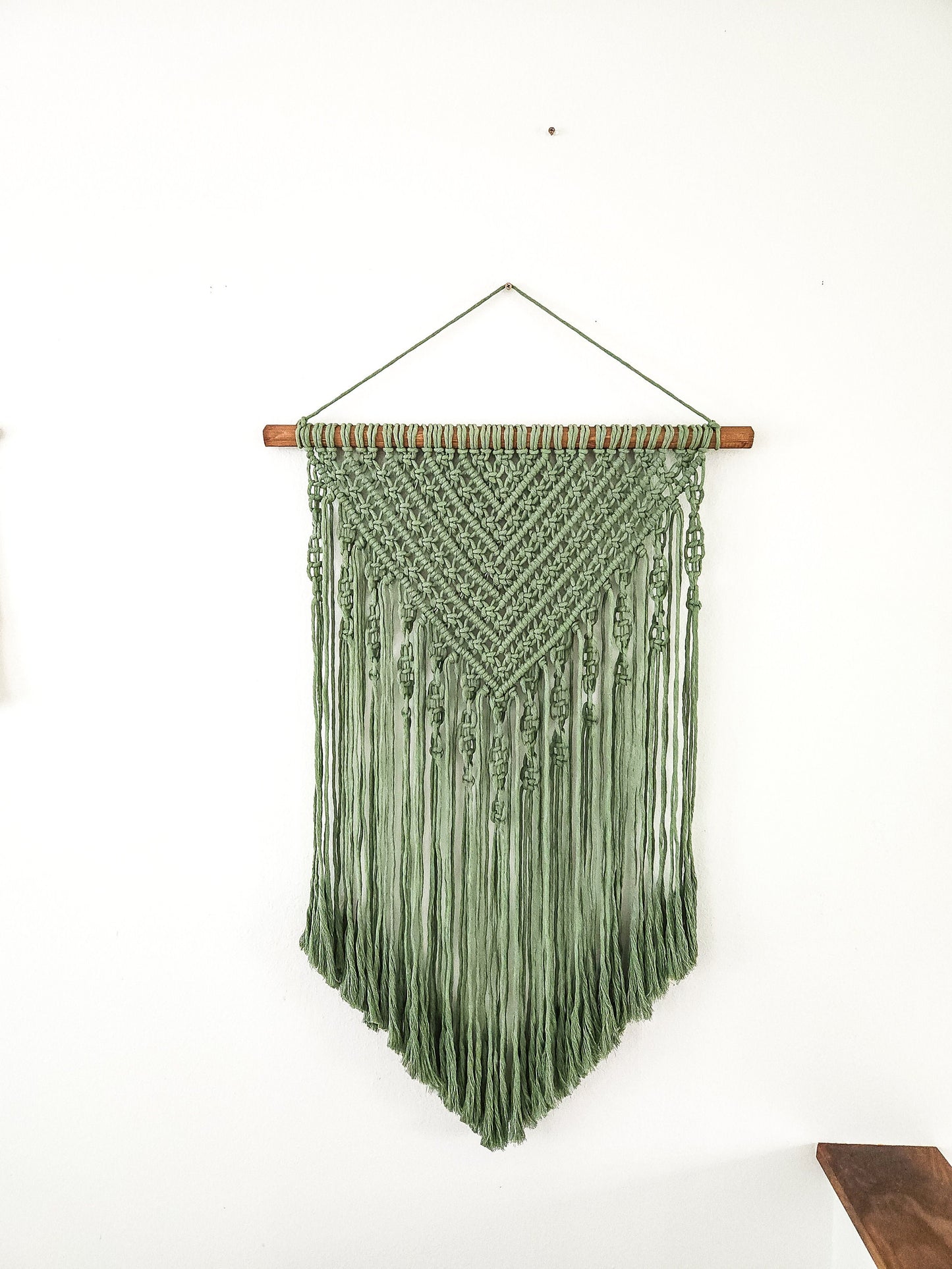 Large Handmade Macrame Wall Hanging Boho Decor for Home Decoration, bedroom, baby room, nursery, Eucalyptus Green, home & Bohemian Decor