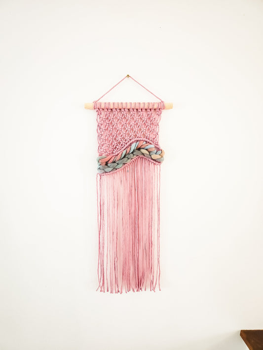Small Handmade Macrame Wall Hanging Available in Many Colors, Handmade in the United States, Wall Tapestry, Small Macrame, Small Wall Art