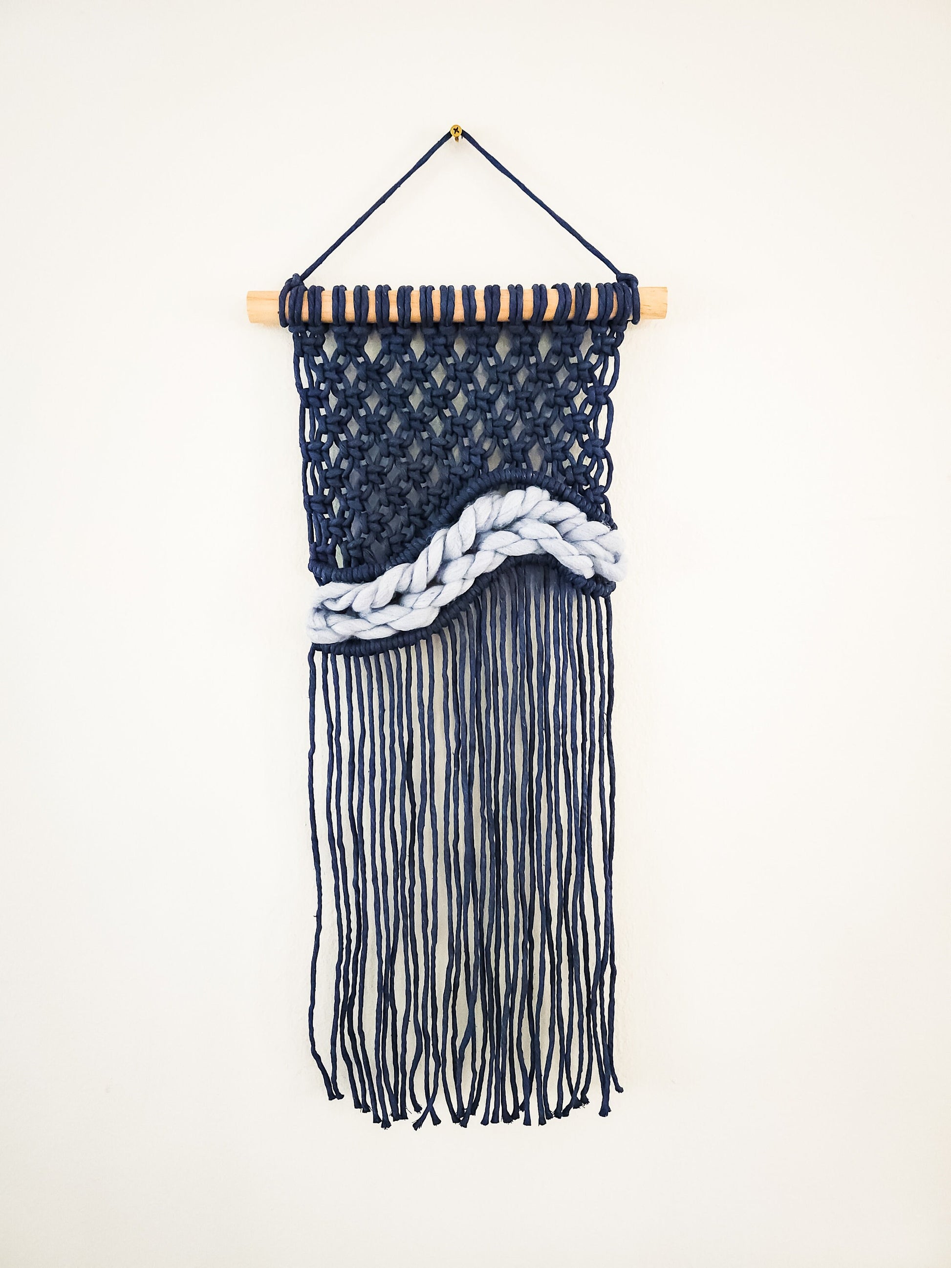 Small Handmade Macrame Wall Hanging Available in Many Colors, Handmade in the United States, Wall Tapestry, Small Macrame, Small Wall Art