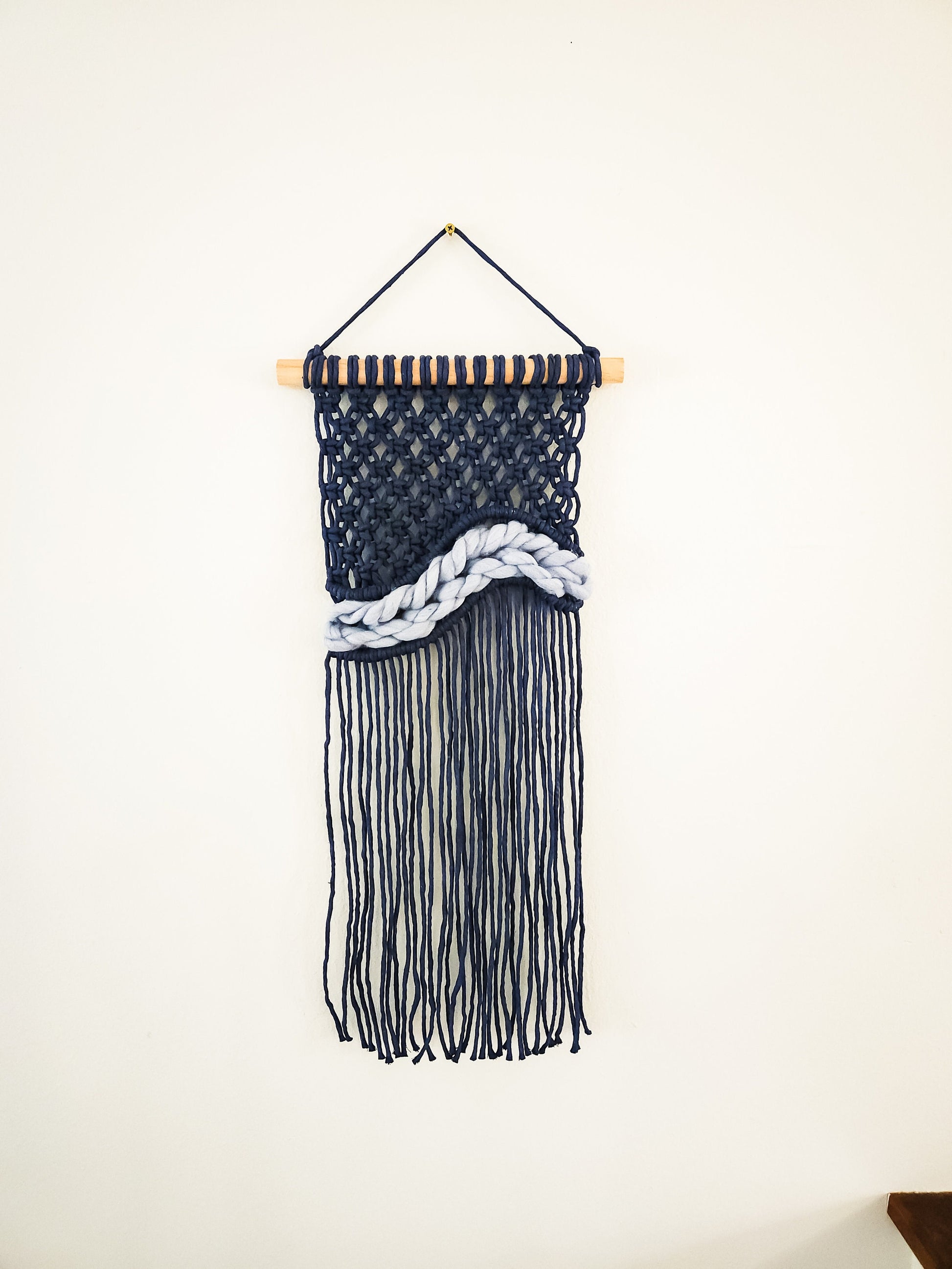 Small Handmade Macrame Wall Hanging Available in Many Colors, Handmade in the United States, Wall Tapestry, Small Macrame, Small Wall Art