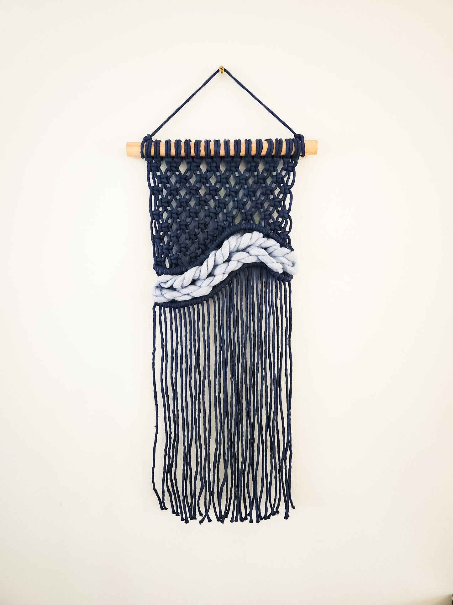 Small Handmade Macrame Wall Hanging Available in Many Colors, Handmade in the United States, Wall Tapestry, Small Macrame, Small Wall Art