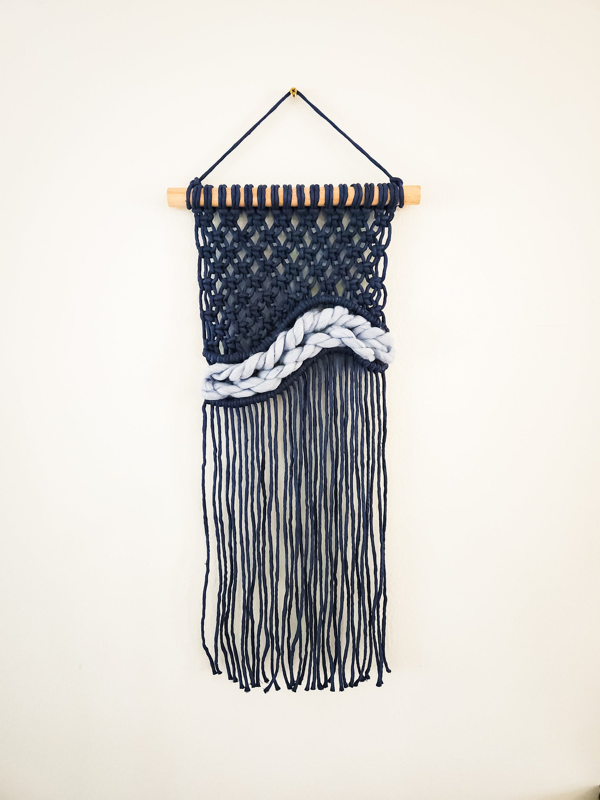 Small Handmade Macrame Wall Hanging Available in Many Colors, Handmade in the United States, Wall Tapestry, Small Macrame, Small Wall Art