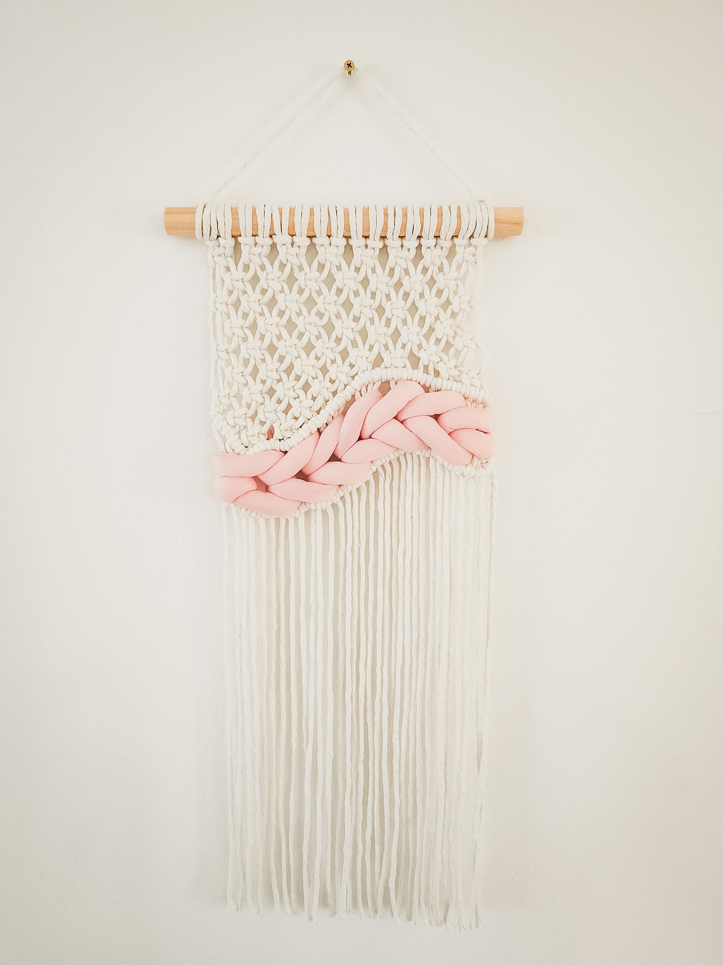 Small Handmade Macrame Wall Hanging, Woven Macrame, Handmade in the United States, Wall Tapestry, Small Macrame, Small Wall Art