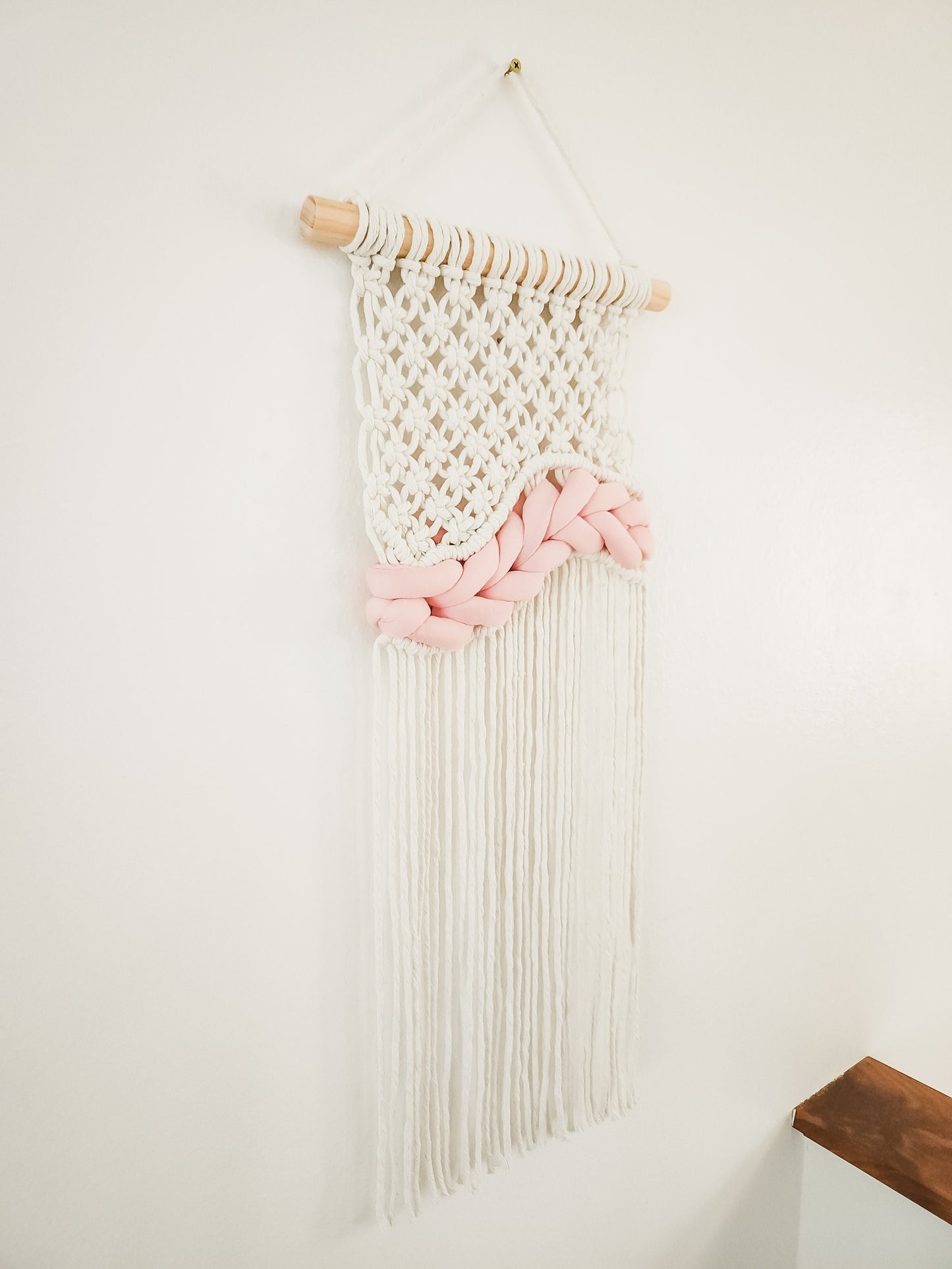 Small Handmade Macrame Wall Hanging, Woven Macrame, Handmade in the United States, Wall Tapestry, Small Macrame, Small Wall Art