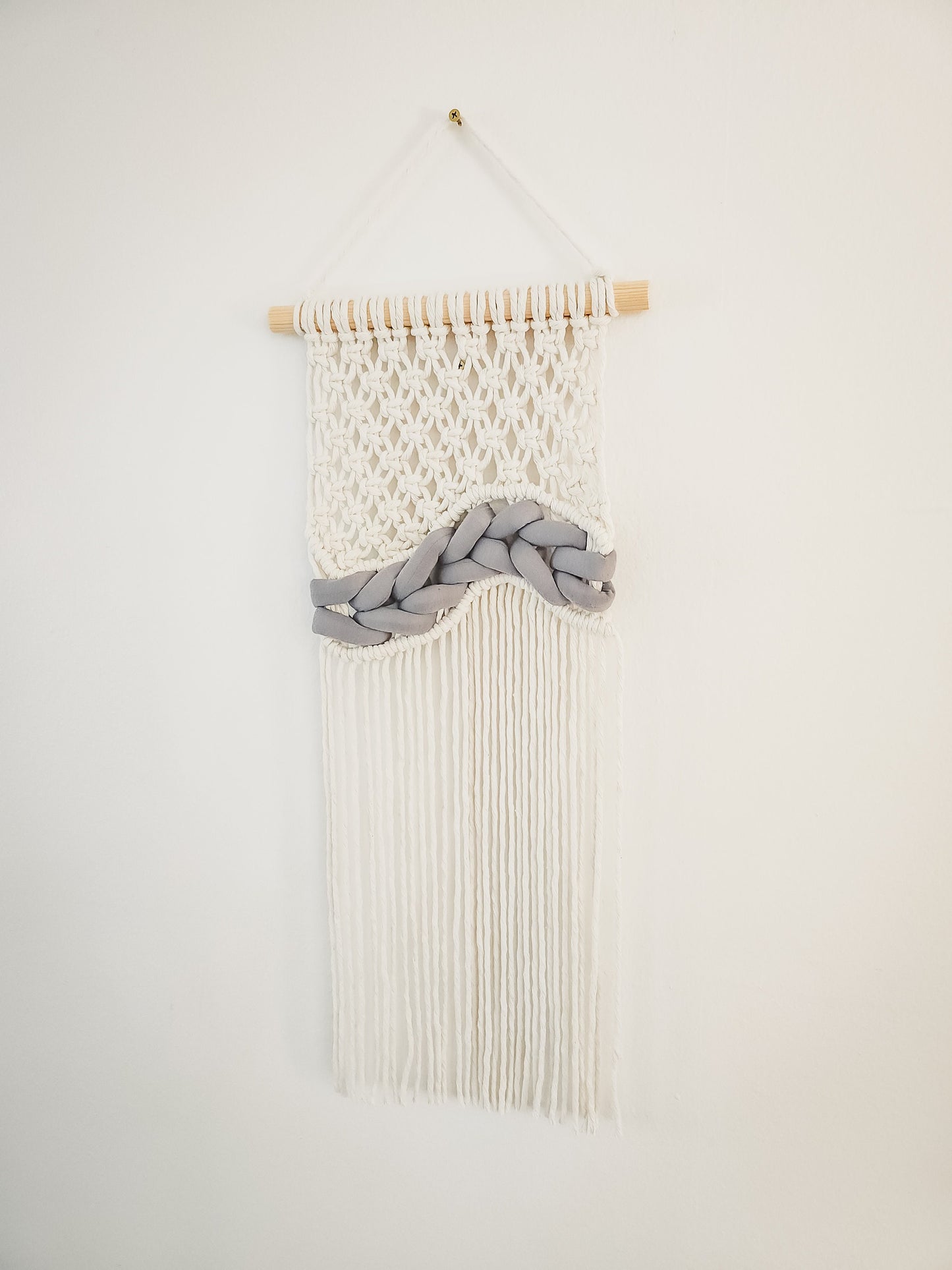 Small Handmade Macrame Wall Hanging, Woven Macrame, Handmade in the United States, Wall Tapestry, Small Macrame, Small Wall Art