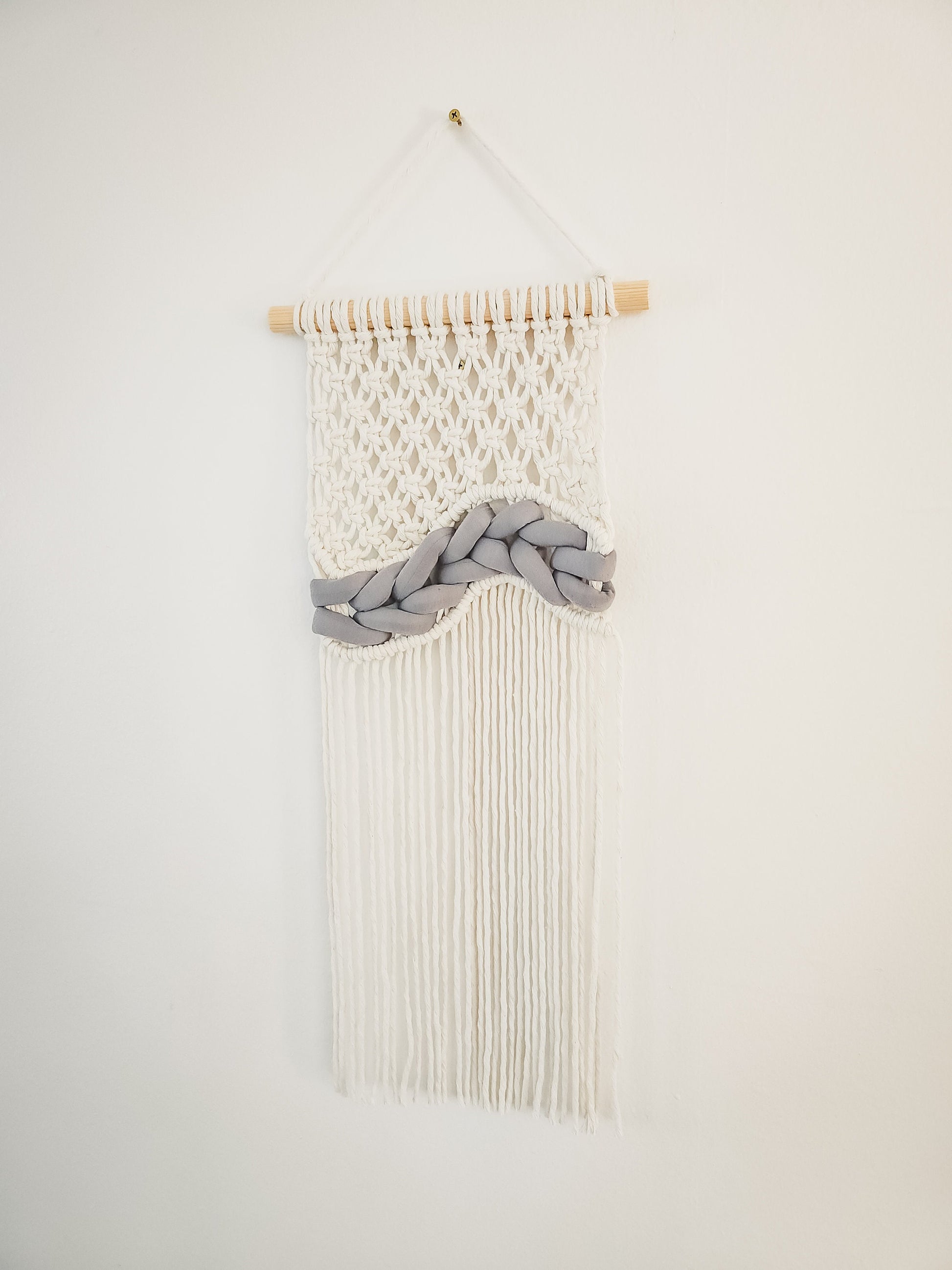 Small Handmade Macrame Wall Hanging, Woven Macrame, Handmade in the United States, Wall Tapestry, Small Macrame, Small Wall Art