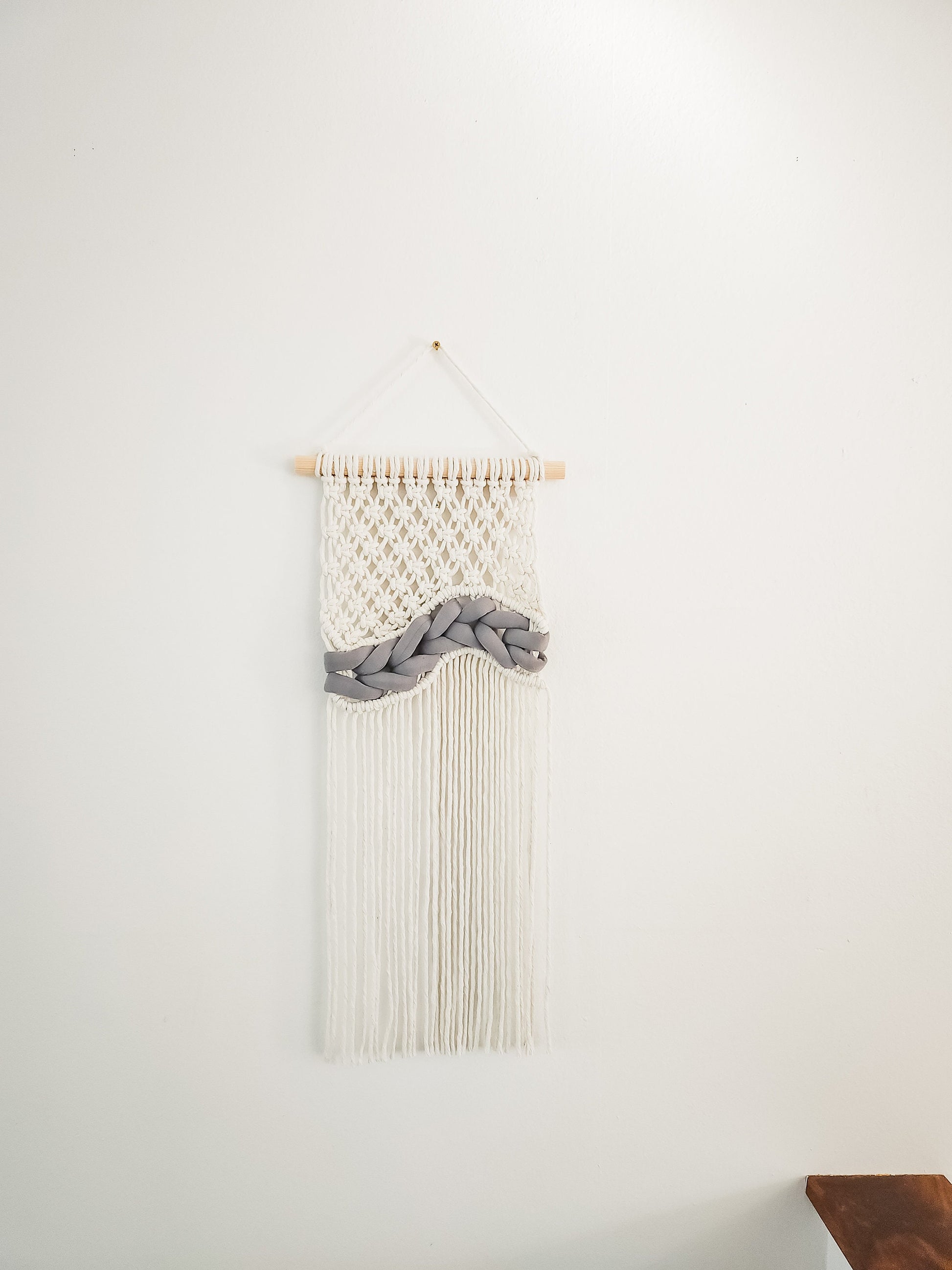 Small Handmade Macrame Wall Hanging, Woven Macrame, Handmade in the United States, Wall Tapestry, Small Macrame, Small Wall Art