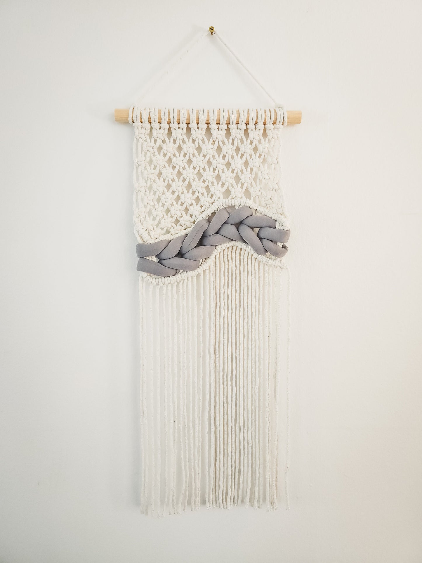 Small Handmade Macrame Wall Hanging, Woven Macrame, Handmade in the United States, Wall Tapestry, Small Macrame, Small Wall Art