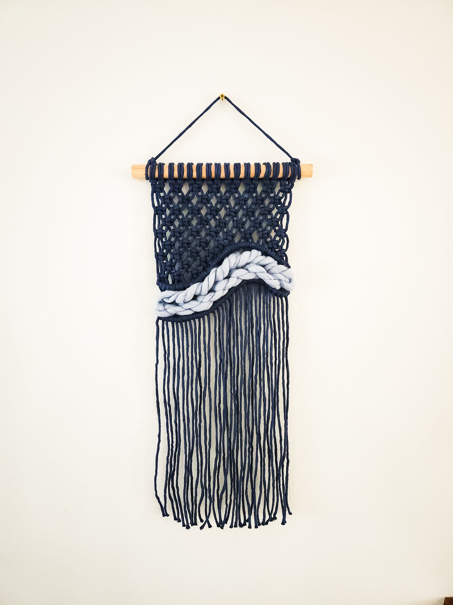 Small Handmade Macrame Wall Hanging Available in Many Colors, Handmade in the United States, Wall Tapestry, Small Macrame, Small Wall Art
