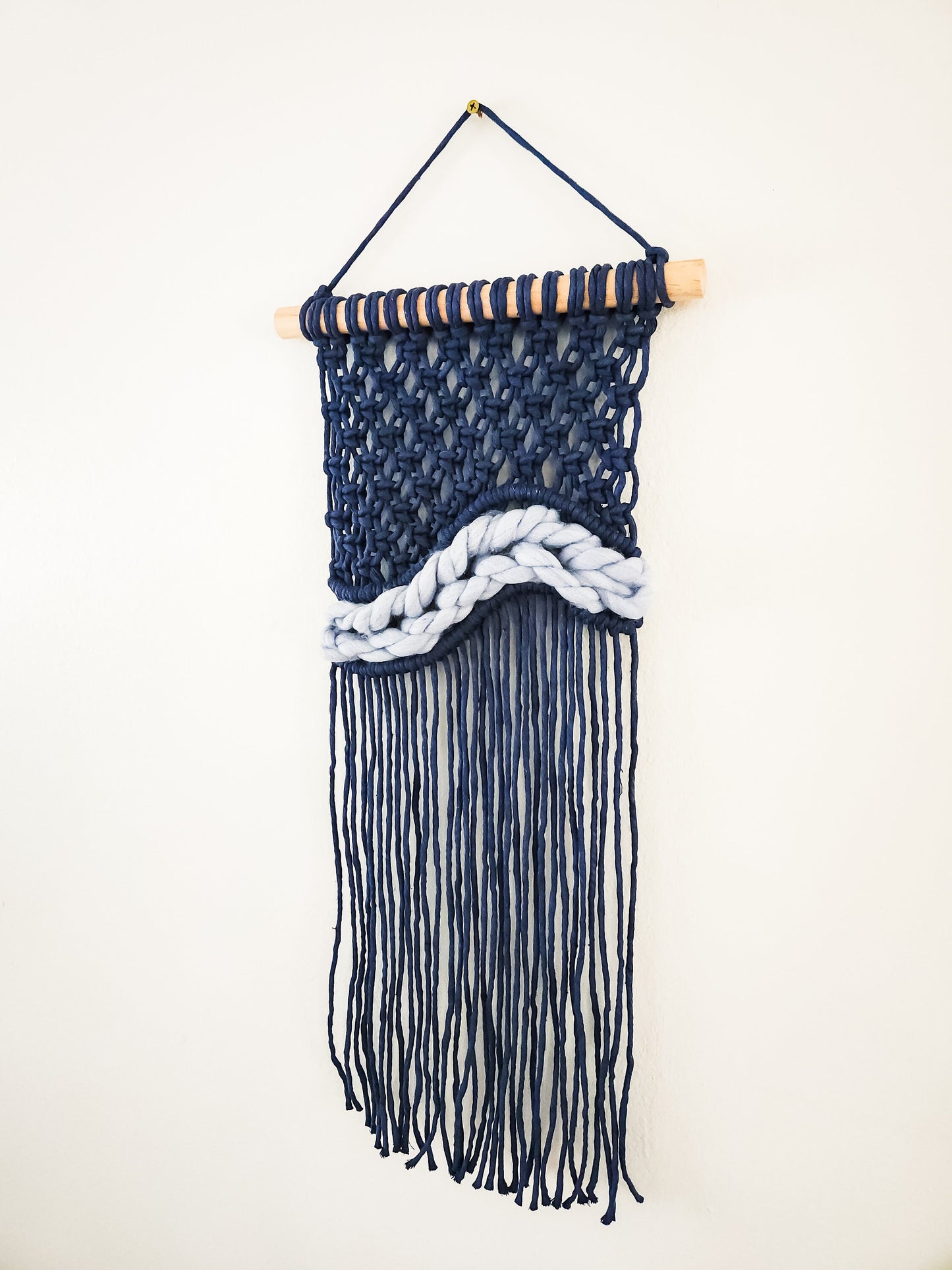 Small Handmade Macrame Wall Hanging Available in Many Colors, Handmade in the United States, Wall Tapestry, Small Macrame, Small Wall Art