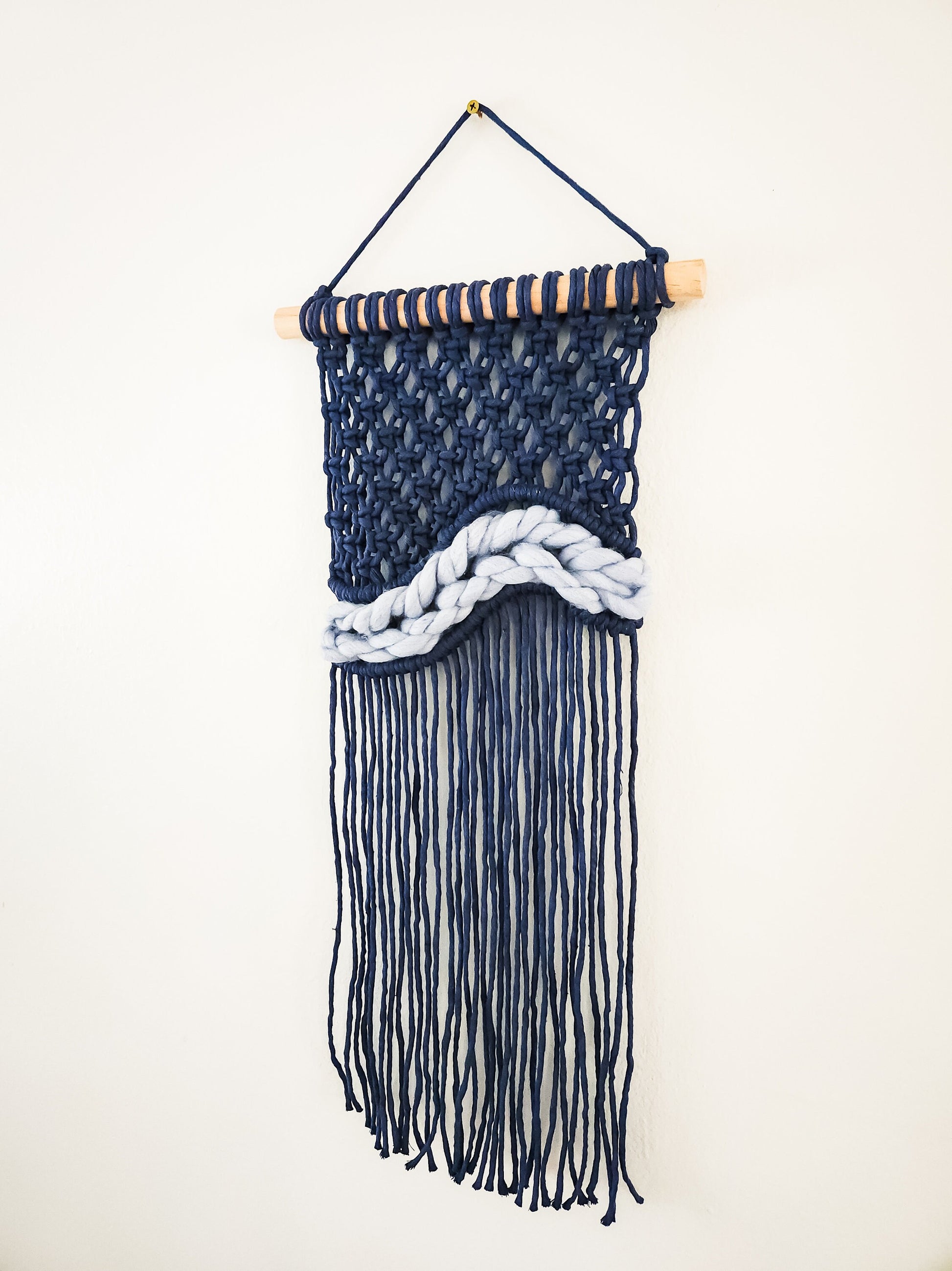 Small Handmade Macrame Wall Hanging Available in Many Colors, Handmade in the United States, Wall Tapestry, Small Macrame, Small Wall Art