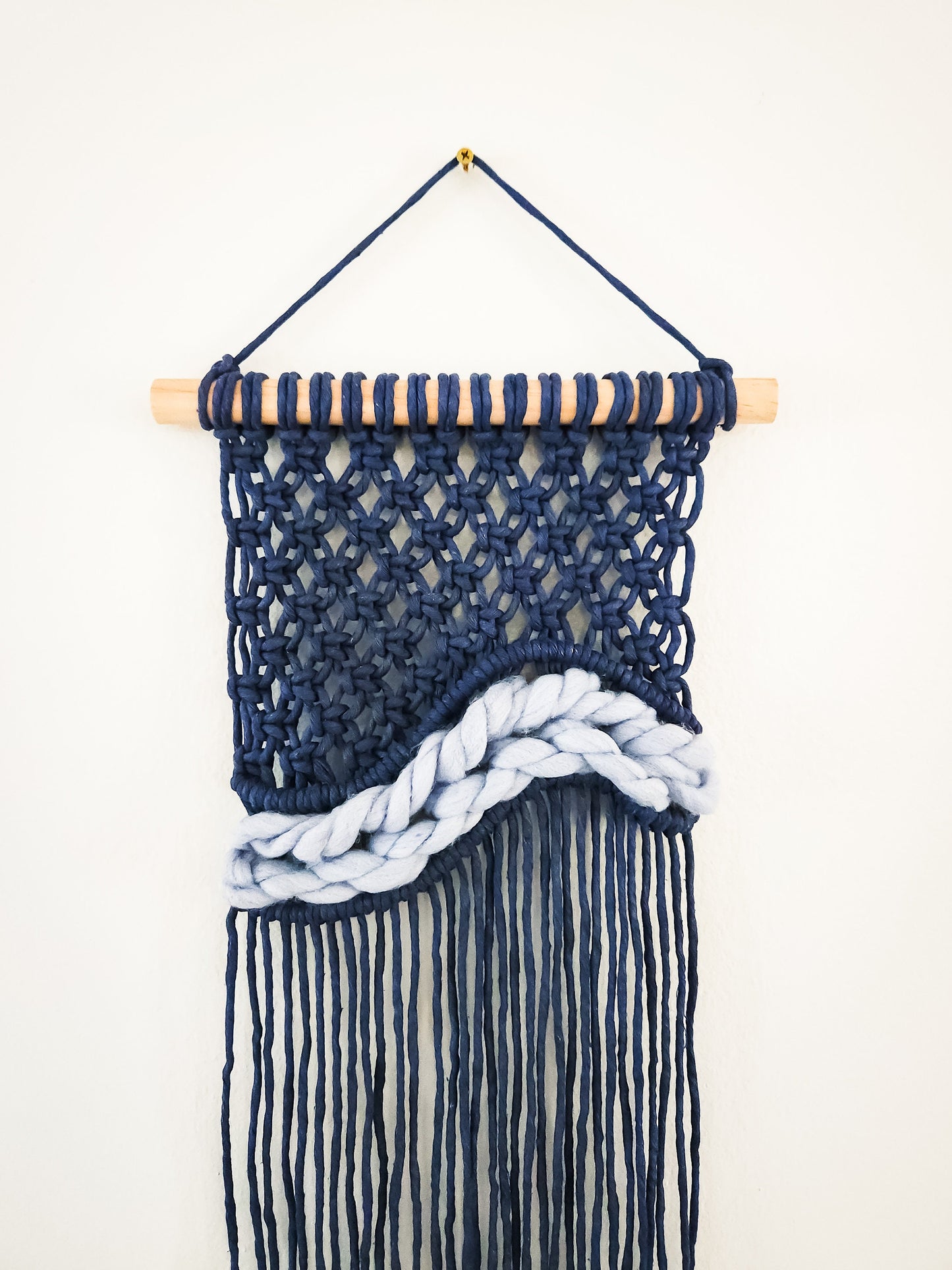 Small Handmade Macrame Wall Hanging Available in Many Colors, Handmade in the United States, Wall Tapestry, Small Macrame, Small Wall Art