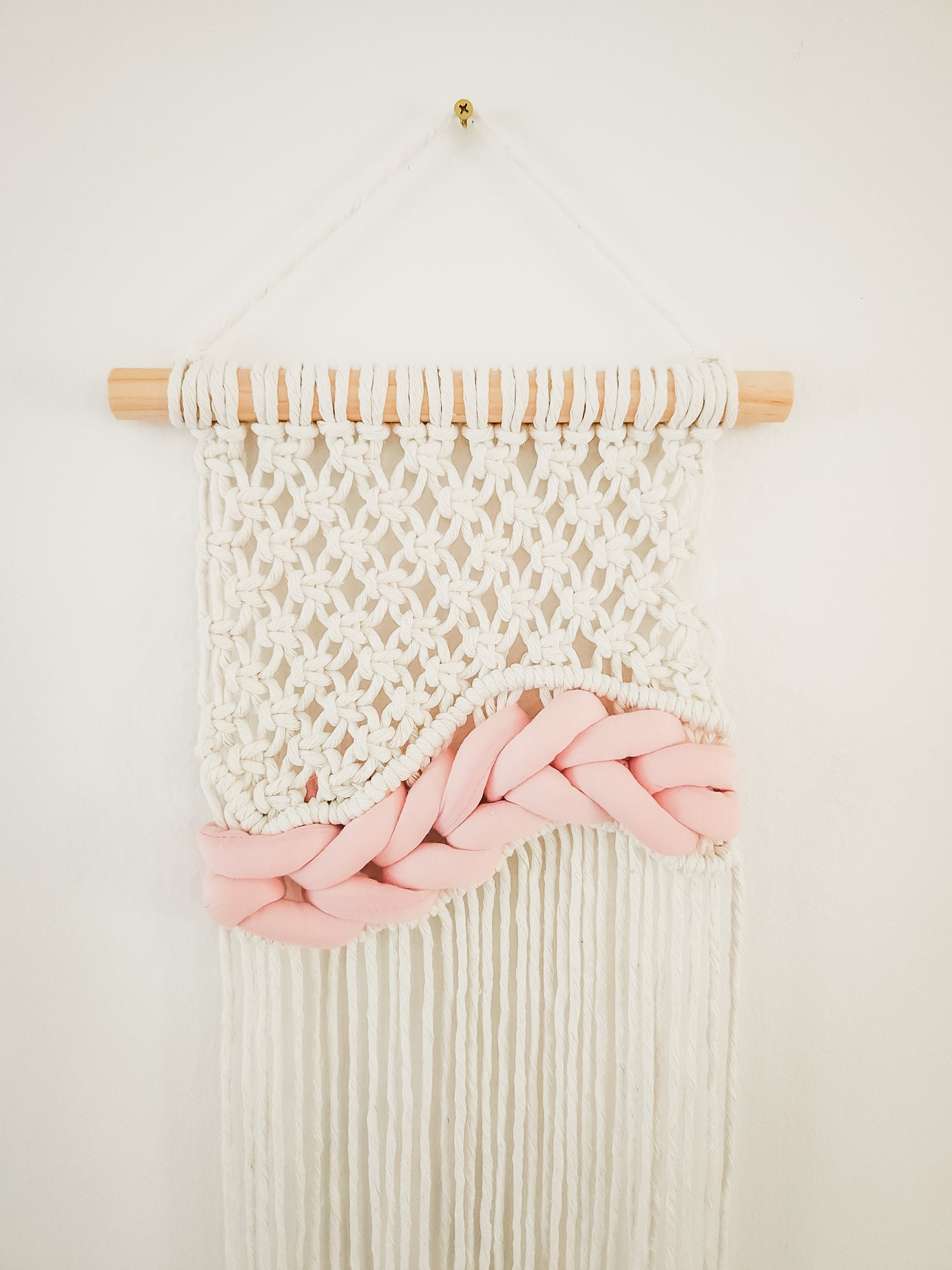 Small Handmade Macrame Wall Hanging, Woven Macrame, Handmade in the United States, Wall Tapestry, Small Macrame, Small Wall Art