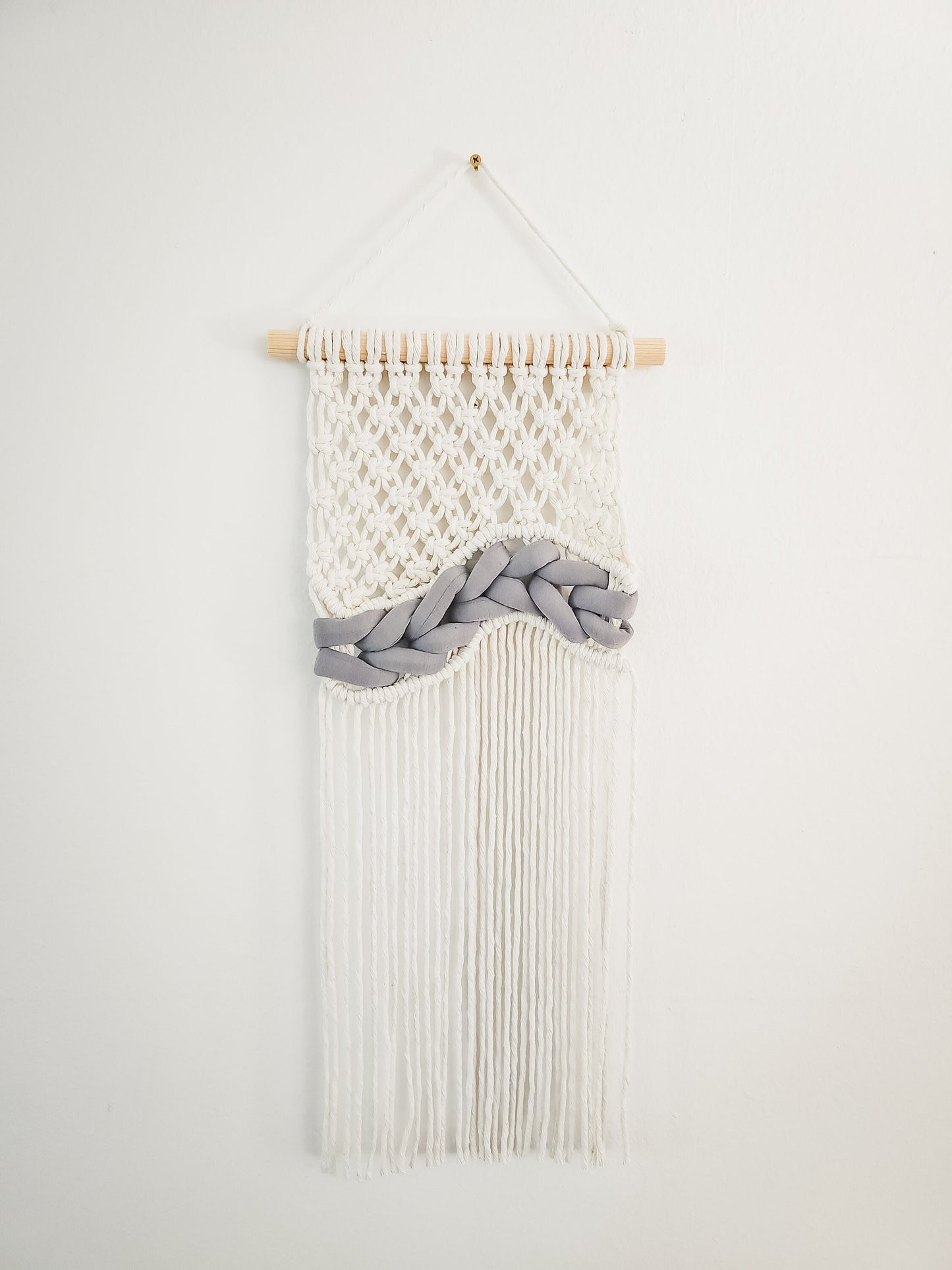 Small Handmade Macrame Wall Hanging, Woven Macrame, Handmade in the United States, Wall Tapestry, Small Macrame, Small Wall Art