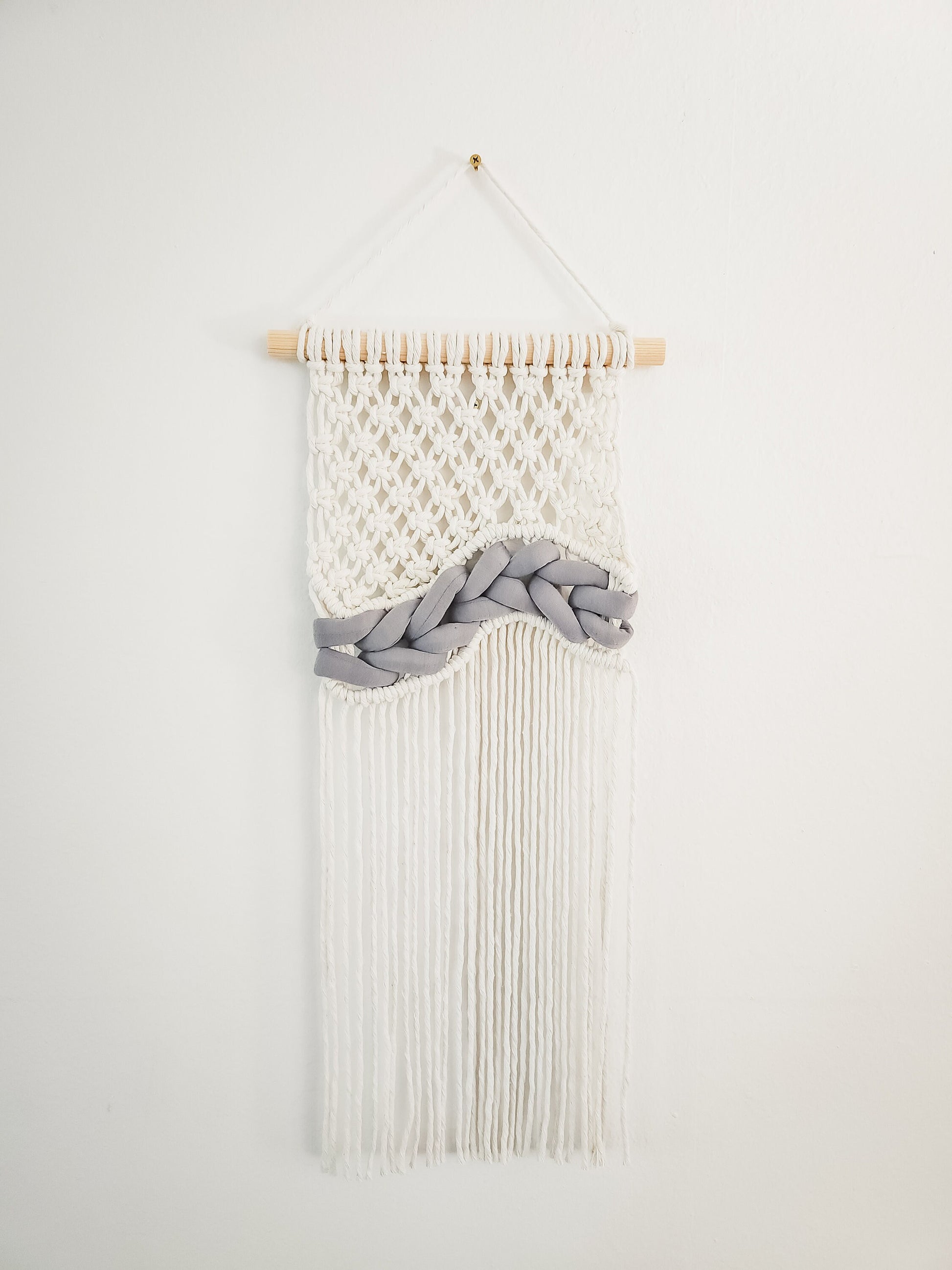 Small Handmade Macrame Wall Hanging, Woven Macrame, Handmade in the United States, Wall Tapestry, Small Macrame, Small Wall Art