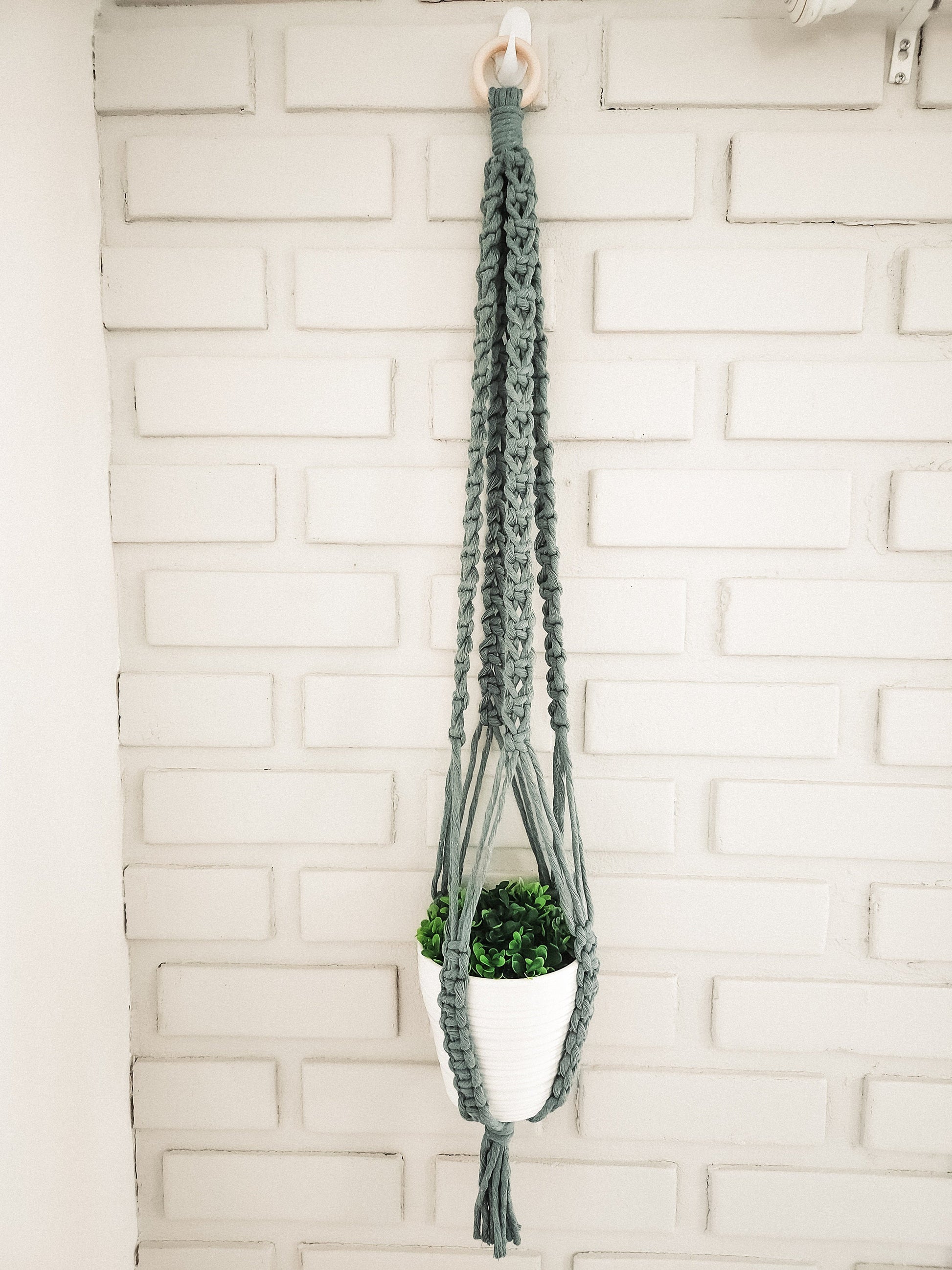 Macrame Plant Hanger, Available in Many Colors, Boho Plant Hanger, Boho House Decor, Tassel Plant Hanger