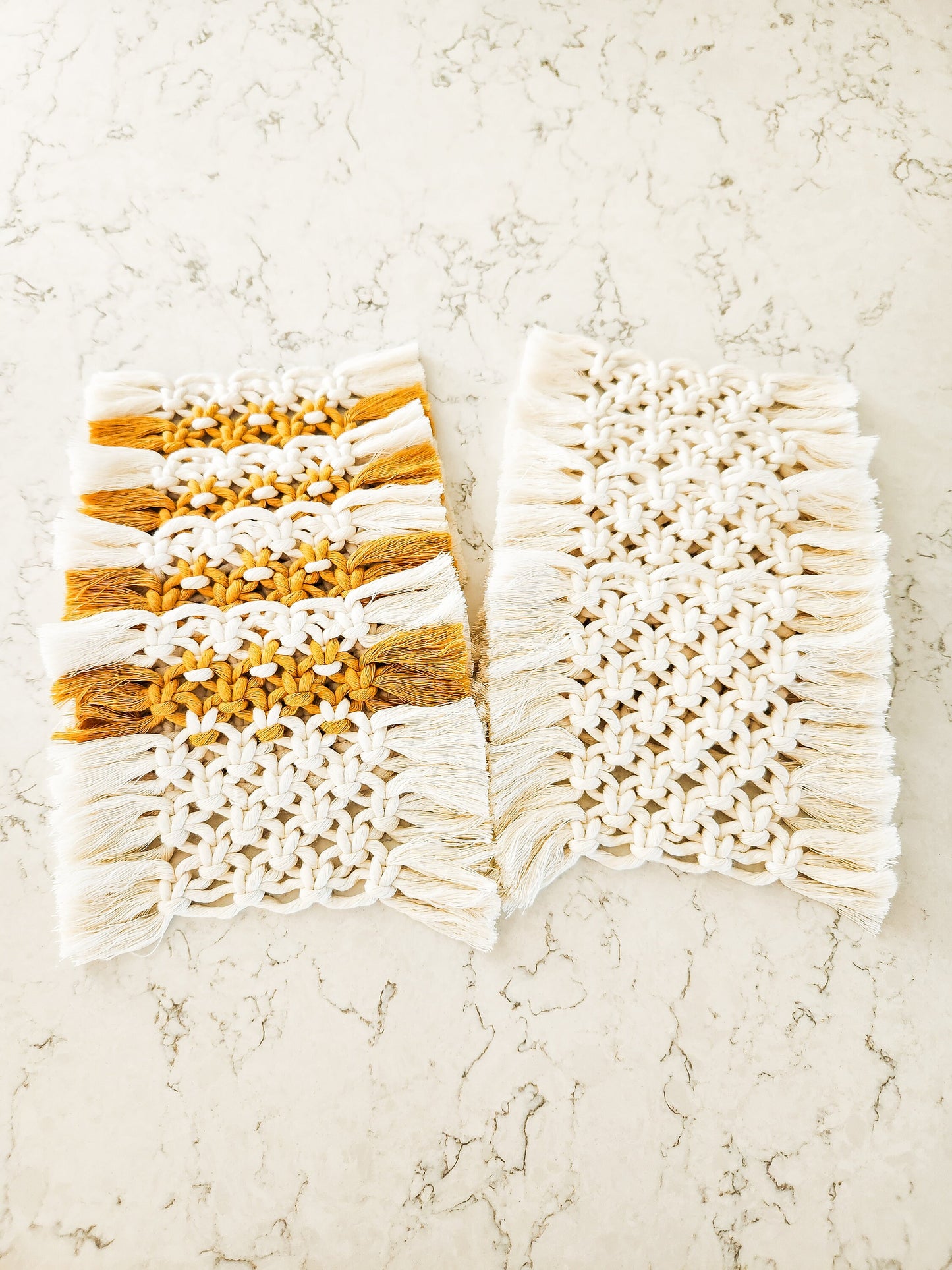 Macrame Coaster, Multiple Color Options, Boho Coaster, Boho Kitchen Accessories