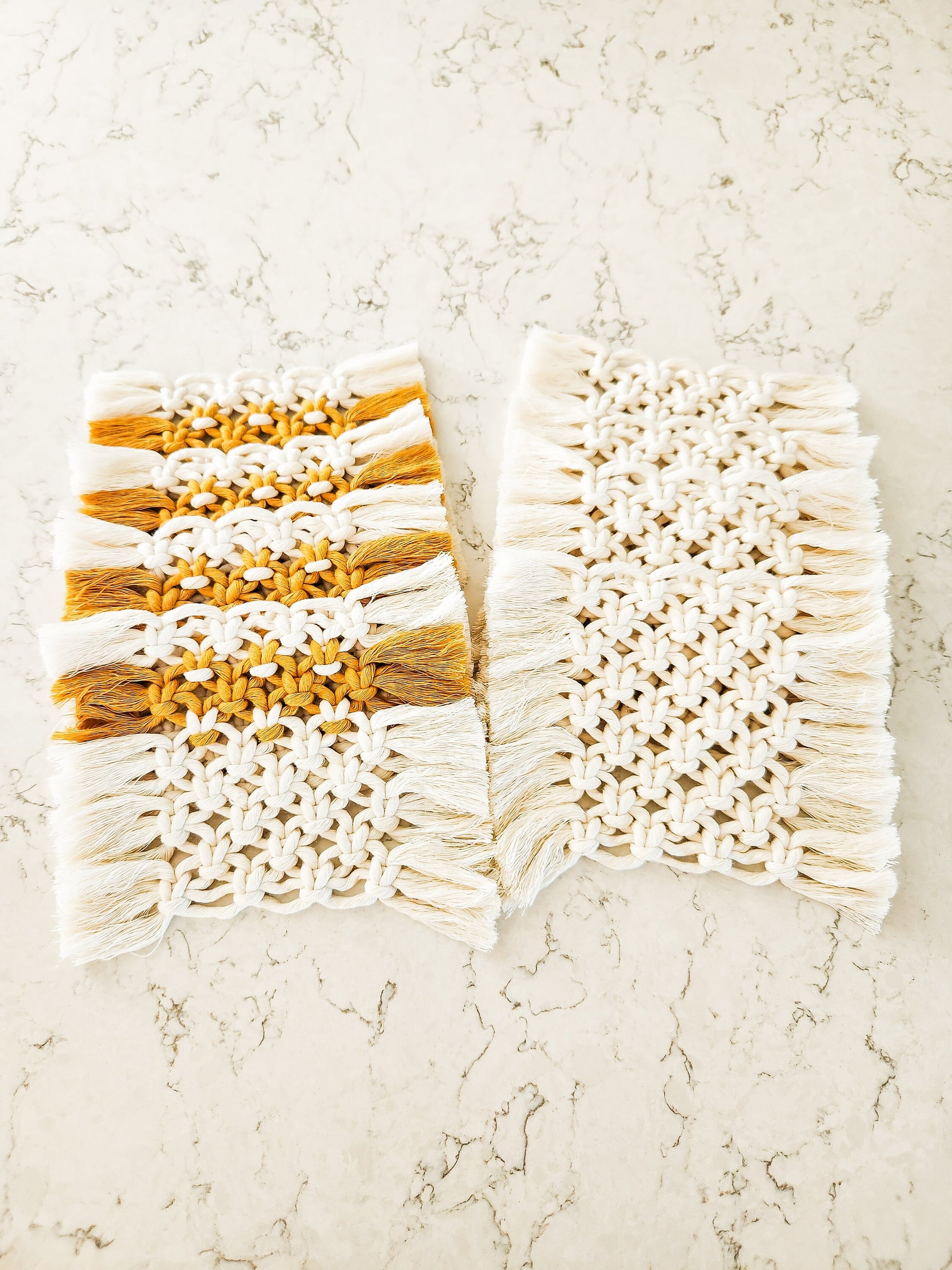 Macrame Coaster, Multiple Color Options, Boho Coaster, Boho Kitchen Accessories