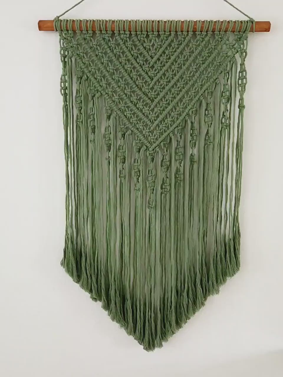 Large Handmade Macrame Wall Hanging Boho Decor for Home Decoration, bedroom, baby room, nursery, Eucalyptus Green, home & Bohemian Decor